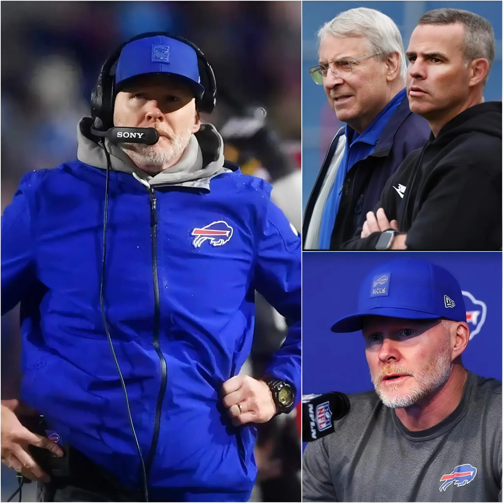 Cover Image for SHOCKING NEWS JUST 5 MINUTES AGO đ¨ McDermott broke his silence, appearing tired but determined. He spoke bluntly, his voice trembling with anger: âIâve been silent for a week after being suddenly fired, but now I have to speak the truth to protect the Bills Mafia and players like Josh Allen.â McDermott SPEAKS OUT, accusing Terry Pegula and Brandon Beane of dirty dealings to profit personally from the Bills team, and he revealed details along with shocking evidence he had kept secret for years. The entire NFL world is shaken, Josh Allen explodes, calling on the NFL to launch an immediate investigationâŚ