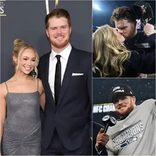 Cover Image for 💑BREAKING NEWS: Sam Darnold sends fans into a frenzy with his surprising announcement about his wife’s happy news: “I PROMISED HER I WILL…” This news caused a stir in the NFL community all week before the Super Bowl. Many predicted Sam would play with a family-driven mindset, and that the Seahawks would become a fairytale story of the 2025-2026 season.