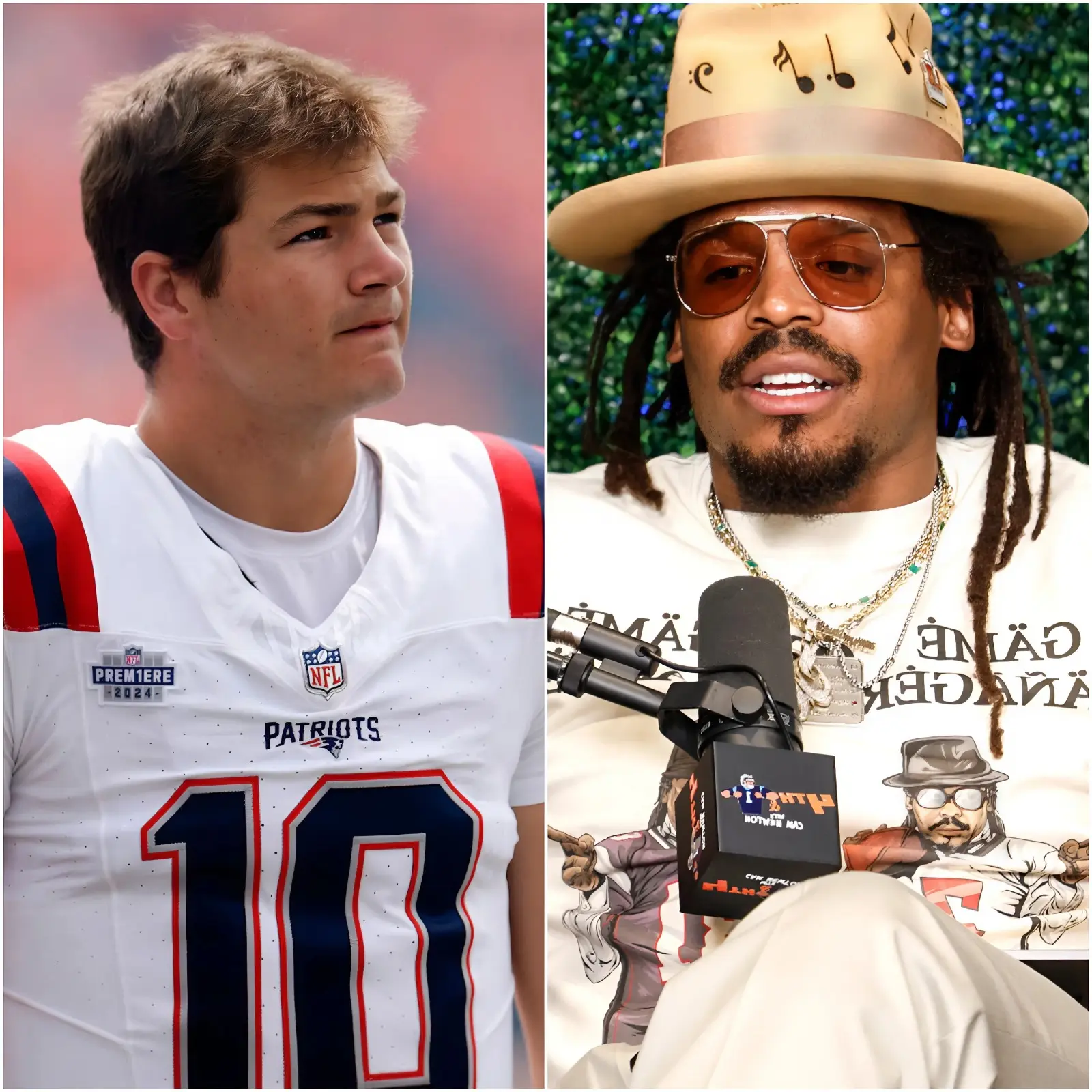 Cover Image for 🚨 BREAKING SHOCKER: ESPN has reportedly indefinitely suspended analyst Cam Newton after a wave of boycott calls erupted over controversial on-air comments ahead of Super Bowl LX. The former MVP triggered massive backlash for remarks widely condemned as disrespectful toward Patriots quarterback Drake Maye during a live broadcast. Social media exploded instantly, with fans demanding swift accountability. The incident has once again reignited fierce debate over professionalism and respect in sports media at the NFL’s biggest moment.