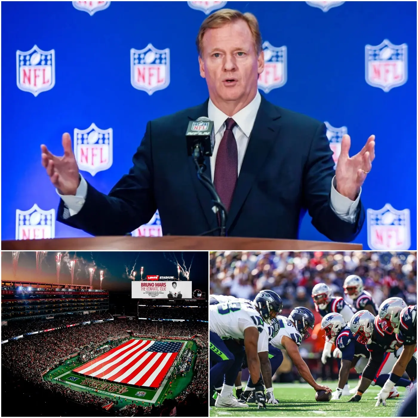 Cover Image for 🚨 URGENT ANNOUNCEMENT: The Super Bowl LX event at Levi’s Stadium between the Patriots and Seahawks has been officially canceled and rescheduled, following a development that has caused widespread concern among millions of fans worldwide.