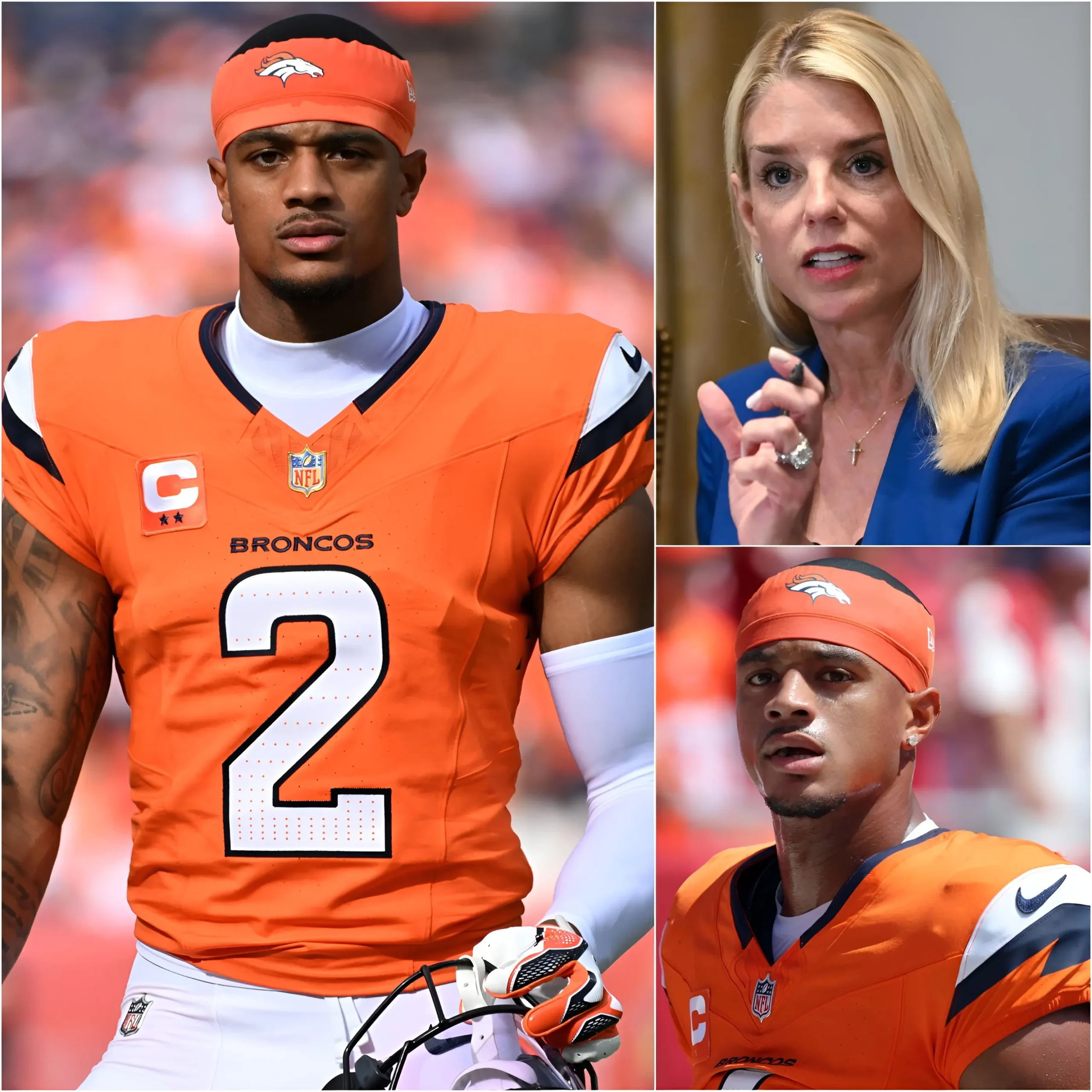Cover Image for 🚨 “HE’S JUST A FOOTBALL PLAYER.” That dismissive remark from Pam Bondi set the stage for a stunning live-TV moment when Broncos star Pat Surtain II calmly fired back with unwavering authority. Refusing to be diminished, the Denver standout reminded the studio that athletic excellence does not equal ignorance, speaking from lived experience in communities affected long after the cameras shut off. His measured response erased the smirks, silenced the panel, and froze the room. In that instant, Surtain transformed a condescending jab into a masterclass in quiet strength and accountability.