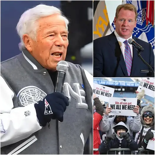 Cover Image for BREAKING NEWS: Patriots owner Robert Kraft publicly blasted the NFL, claiming that the number of tickets allocated to New England fans was dramatically lower than those given to Seahawks supporters and celebrities for the Super Bowl at Levi’s Stadium. He accused the league of an unfair and biased distribution, arguing that it silences the voices of loyal Patriots fans and creates a clear psychological edge for the opponent in the stands. Robert Kraft stressed that the Super Bowl should be a celebration for true supporters, not a spectacle designed to favor fame and status. NFL Commissioner Roger Goodell responded swiftly, stating that the ticket allocation process follows long-standing league practices and is intended to balance the interests of all parties involved. His response has only intensified the growing debate over the NFL’s transparency and fairness in the tense buildup to the biggest game of the season.