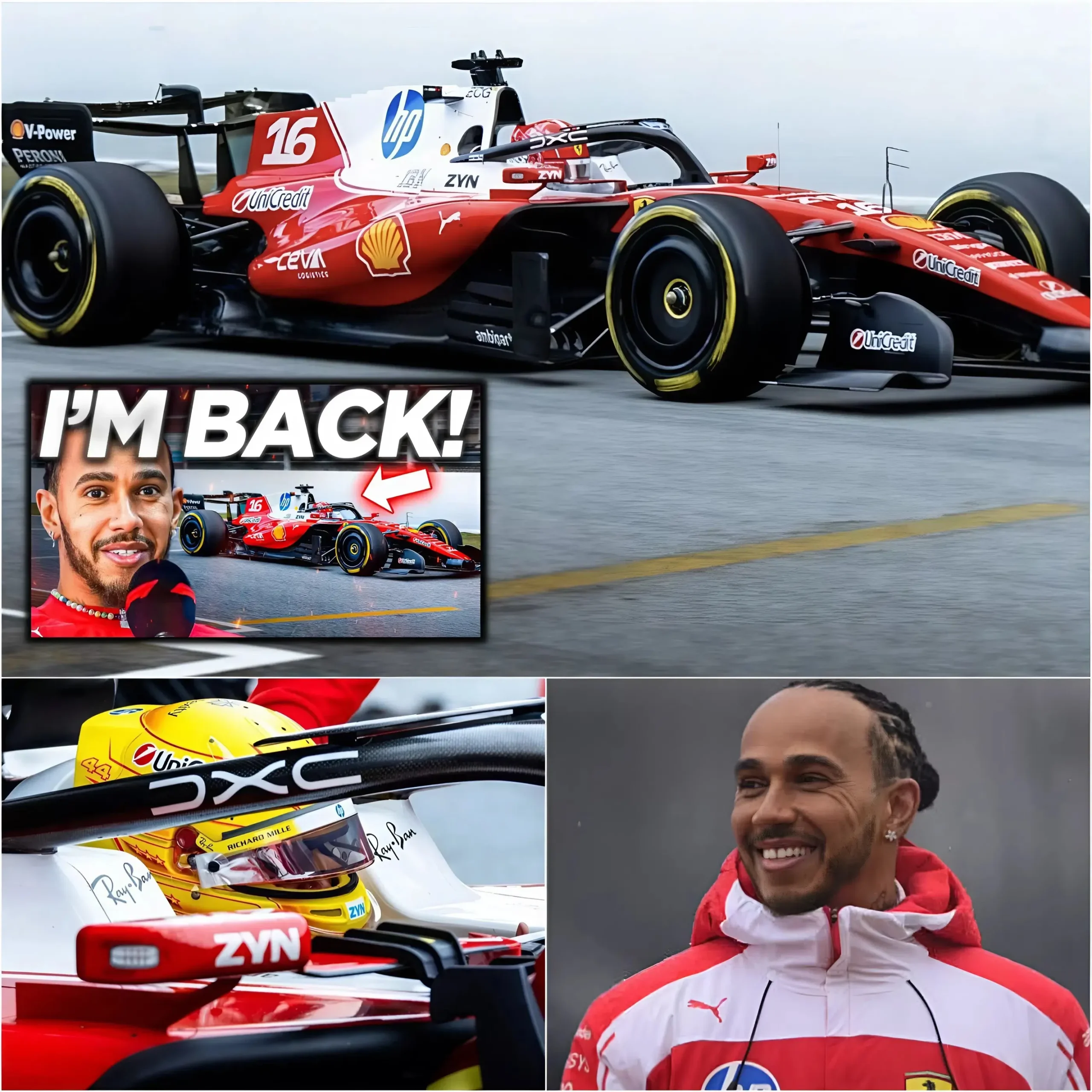 Cover Image for BOMBA DI F1🚨 Hamilton rivela che sono appena successe cose INASPETTATE durante il primo giorno di TEST pre-stagionali della Ferrari!