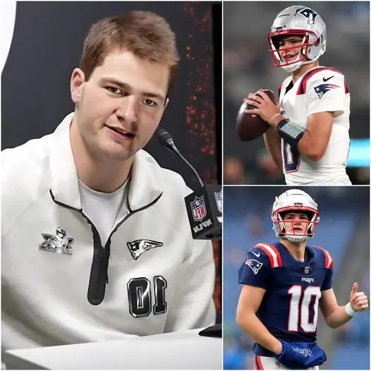 Cover Image for “200 MILLION DOLLARS? ABSOLUTELY NOT!” Drake Maye STUNS the NFL with his BOMBSHELL decision. Drake Maye rocked the entire NFL after flat-out rejecting two massive offers from rival powerhouse teams. In a league where money often speaks louder than words, Maye made a choice that left everyone speechless – loyalty over wealth. Instead of chasing a record-shattering fortune, Maye pledged his loyalty to the team that believed in him from day one – the New England Patriots – and delivered 15 chilling words that instantly crushed the hopes of every team pursuing him.