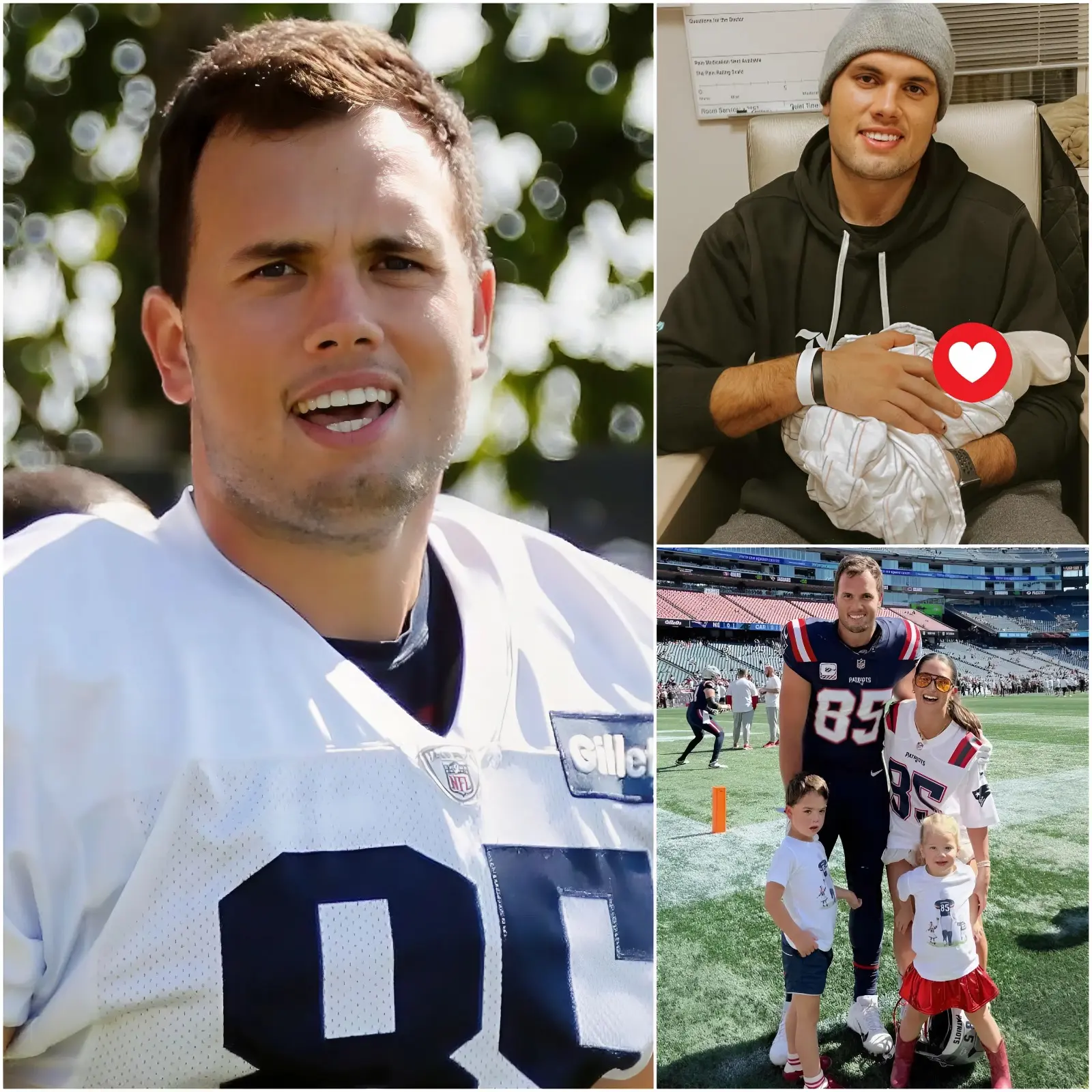 Cover Image for 🚨BREAKING CONGRATS: Hunter Henry SHOCKED Patriots Fans After Missing the Team Plane to the Super Bowl — All to Welcome His Third “Little Patriot” 👶👇