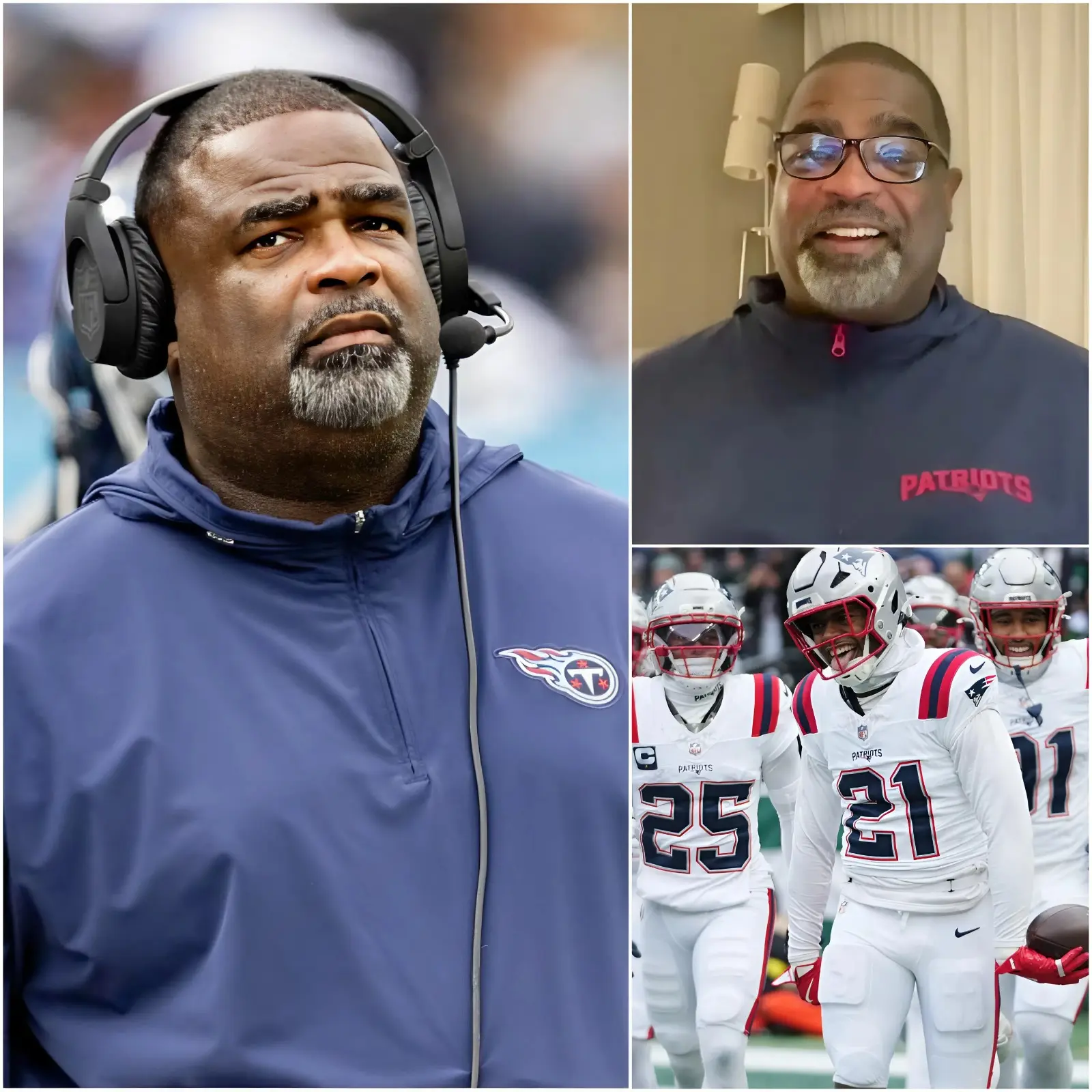 Cover Image for 💙🏈GOOD NEWS: New England Patriots fans have powerful reason to celebrate as Defensive Coordinator Terrell Williams—diagnosed with an aggressive form of prostate cancer in September—is now officially cancer-free. Throughout his grueling treatment, Williams displayed remarkable strength and unwavering dedication, remaining closely involved with the team and continuing to support the coaching staff whenever his health allowed. His courage, resilience, and love for the game have deeply touched Patriots Nation. A truly triumphant victory, both on and off the field.