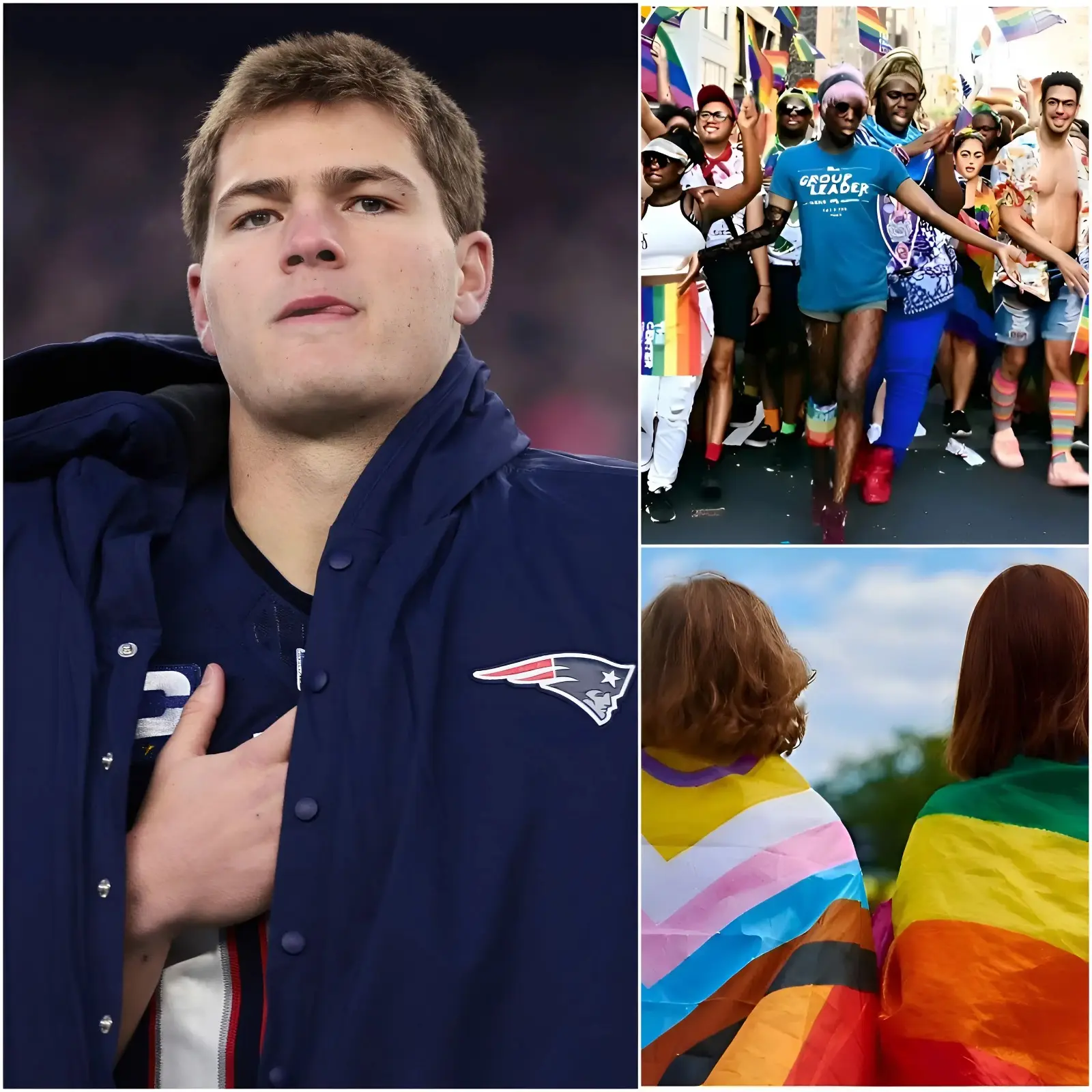 Cover Image for BREAKING NEWS: Drake Maye has ignited a firestorm across the NFL after reportedly declaring he would refuse to wear the LGBT rainbow captain’s armband at the Super Bowl. Speaking candidly at a press conference, the New England Patriots quarterback was quoted as saying he would “rather retire tomorrow” than wear it. The remarks spread rapidly across social media, triggering intense backlash from league observers and advocacy groups. With pressure mounting, both Maye and New England’s leadership now face a pivotal moment that could shape his future within the next 24 hours.
