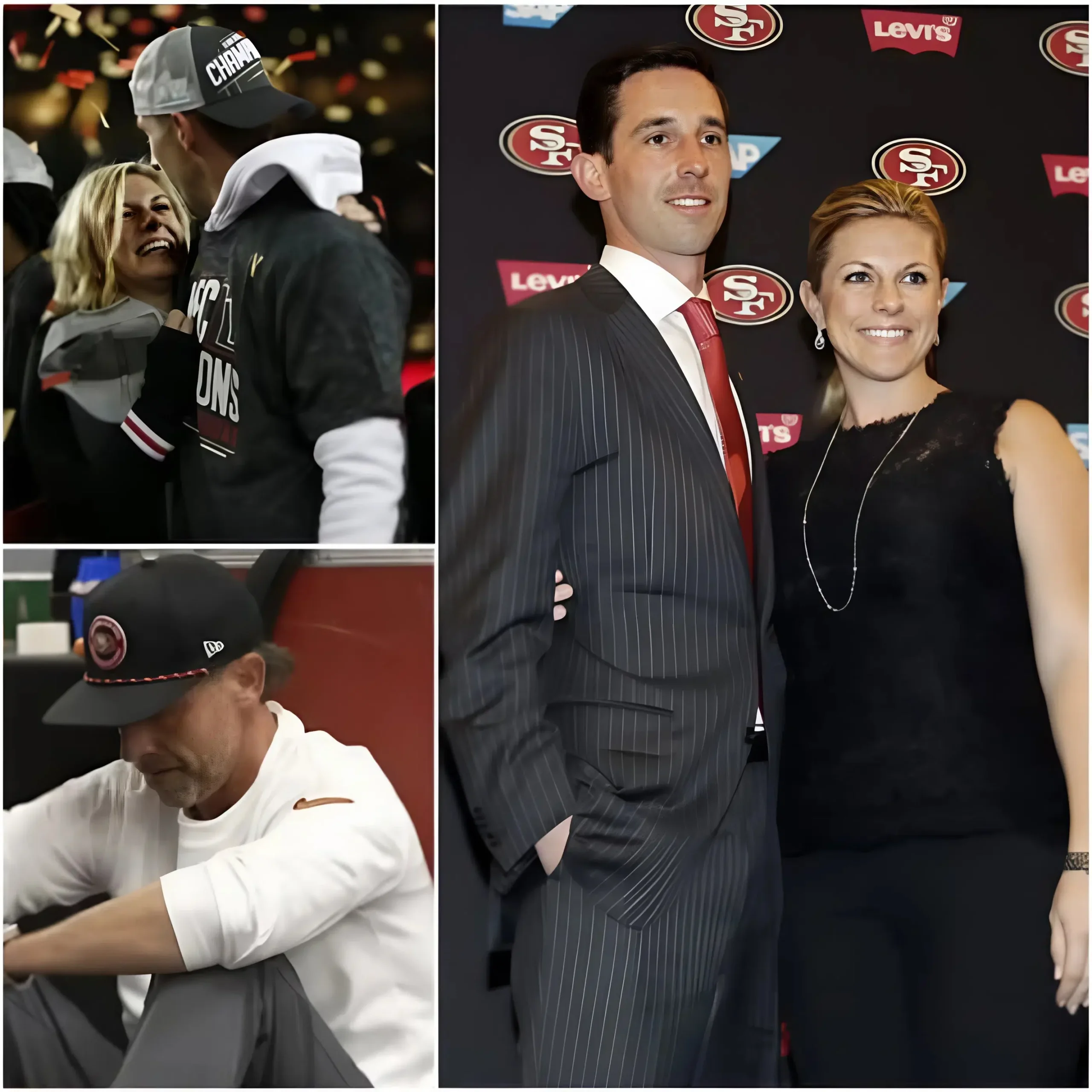 Cover Image for SAD NEWS: San Francisco 49ers fans and head coach Kyle Shanahan are heartbroken as they send prayers and support to his wife, Mandy Shanahan, following a devastating announcement from the family. The news has left the entire 49ers community in shock, with heartfelt messages flooding in for the Shanahans during this incredibly difficult time. Fans, teammates, and coaches alike are rallying around the family, offering their condolences and strength as they face this tragic moment.