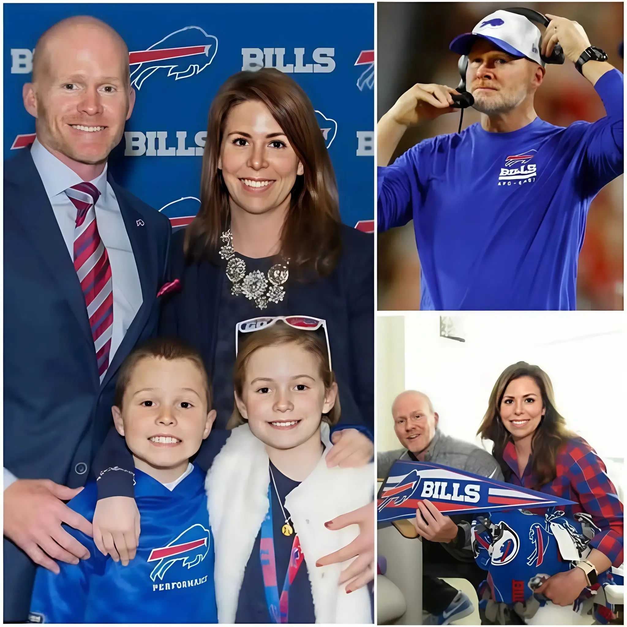 Cover Image for In an emotional moment, Jamie McDermott, the wife of Sean McDermott, broke down in tears as she spoke about his journey. Sean, who was fired on January 19, 2026, after nine years leading the Buffalo Bills without a Super Bowl victory, was described by Jamie as a champion in the hearts of millions of fans. “In the harsh NFL world, he may not have been the best coach in everyone’s eyes, but in my heart and in the hearts of all Bills fans, he will always be a champion,” she said through tears. Even Bills fans and the NFL world were moved by the heartbreaking end to the career of a man who had dedicated 29 years to the league.