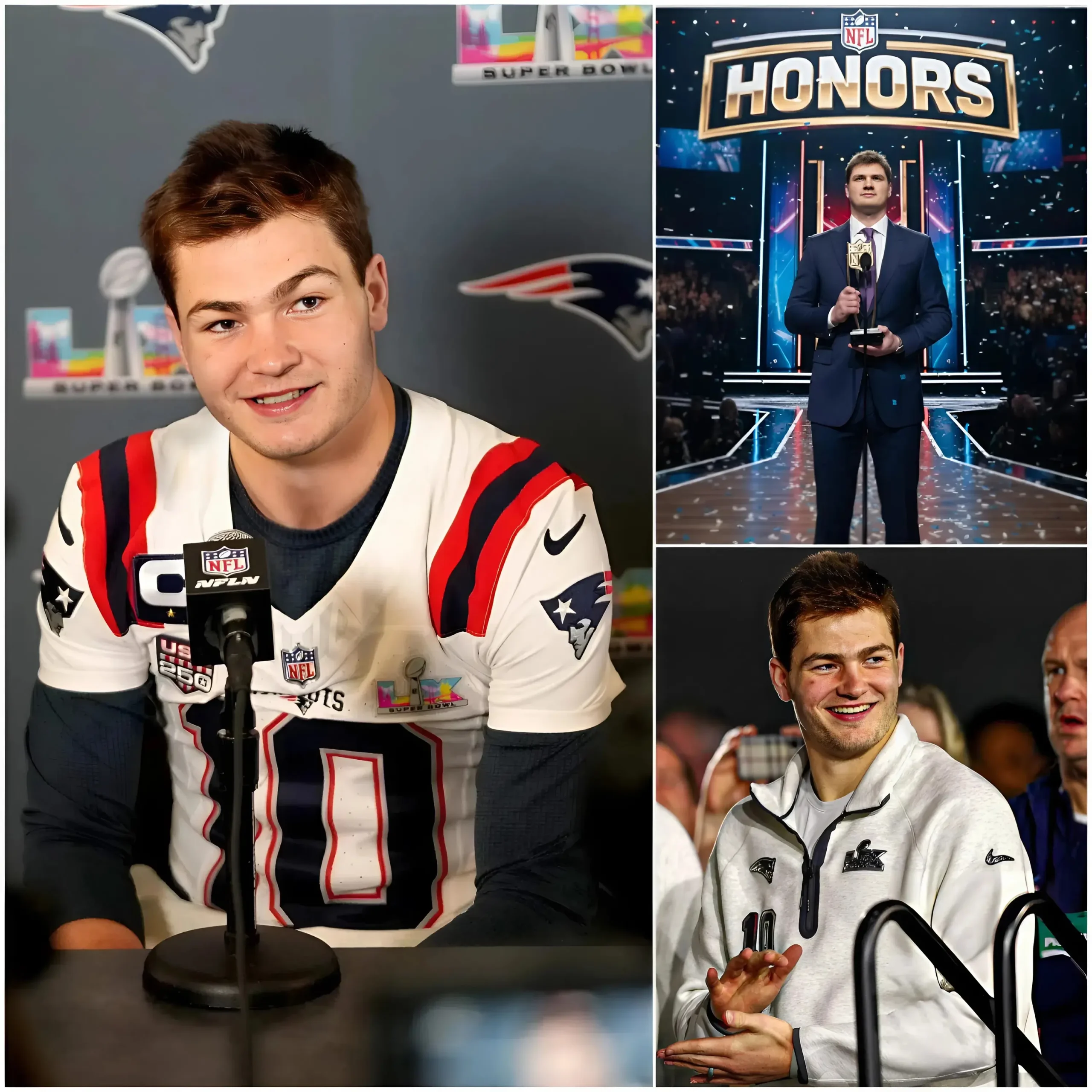 Cover Image for CONGRATS: Drake Maye Crowned 2025 AP NFL Most Valuable Player👇