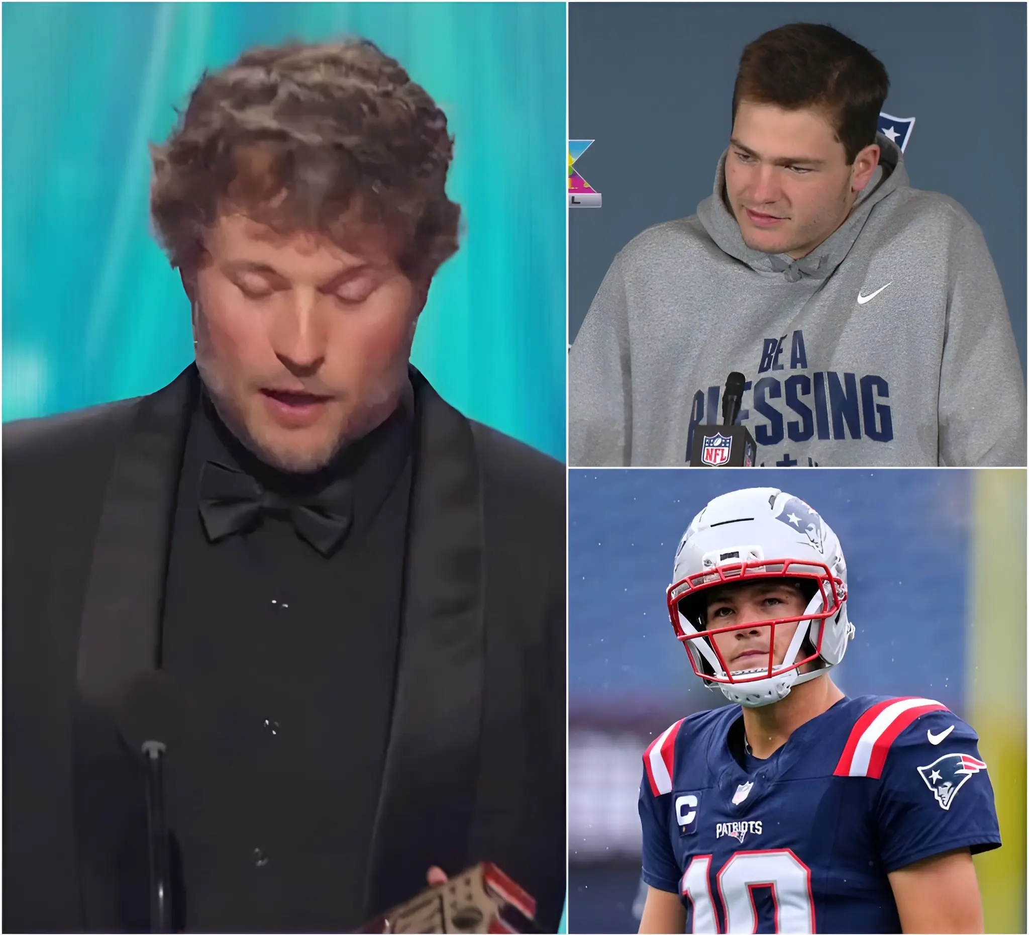 Cover Image for “I knew I was going to win MVP before the game because I knew Drake Maye would self-destruct under pressure. My confidence is based on reality, while his confidence is just empty arrogance!” Rams’ Matthew Stafford commented sarcastically after winning the 2025 NFL MVP award. He claimed that Maye lacked the ability to stay calm when faced with big challenges. Not one to stay silent, Drake Maye responded confidently, and now he’s focused on only one goal: leading his team to the Super Bowl, and the seventh Lombardi trophy will belong to New England.