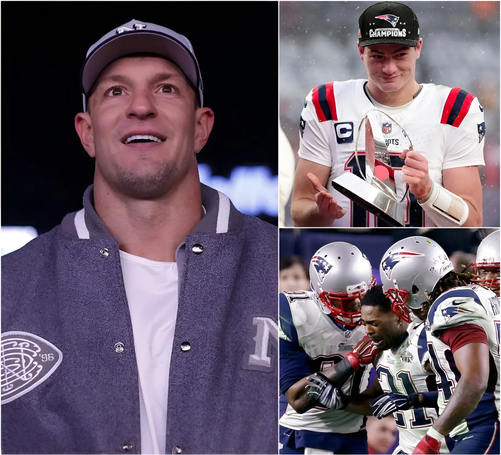 Cover Image for EMOTIONAL: Patriots legend Rob Gronkowski sent heartfelt words of encouragement to the New England Patriots, especially to Drake Maye, ahead of Super Bowl LX. “This is your moment—step into the game with confidence, toughness, and the winning DNA of New England. Bring the seventh Lombardi Trophy back home.” Gronk shared this message during a pre-game appearance, and it quickly spread across social media. Super Bowl LX will mark a classic rematch between New England and Seattle. Patriots Nation, get ready to bring the energy and stand behind your team before kickoff.