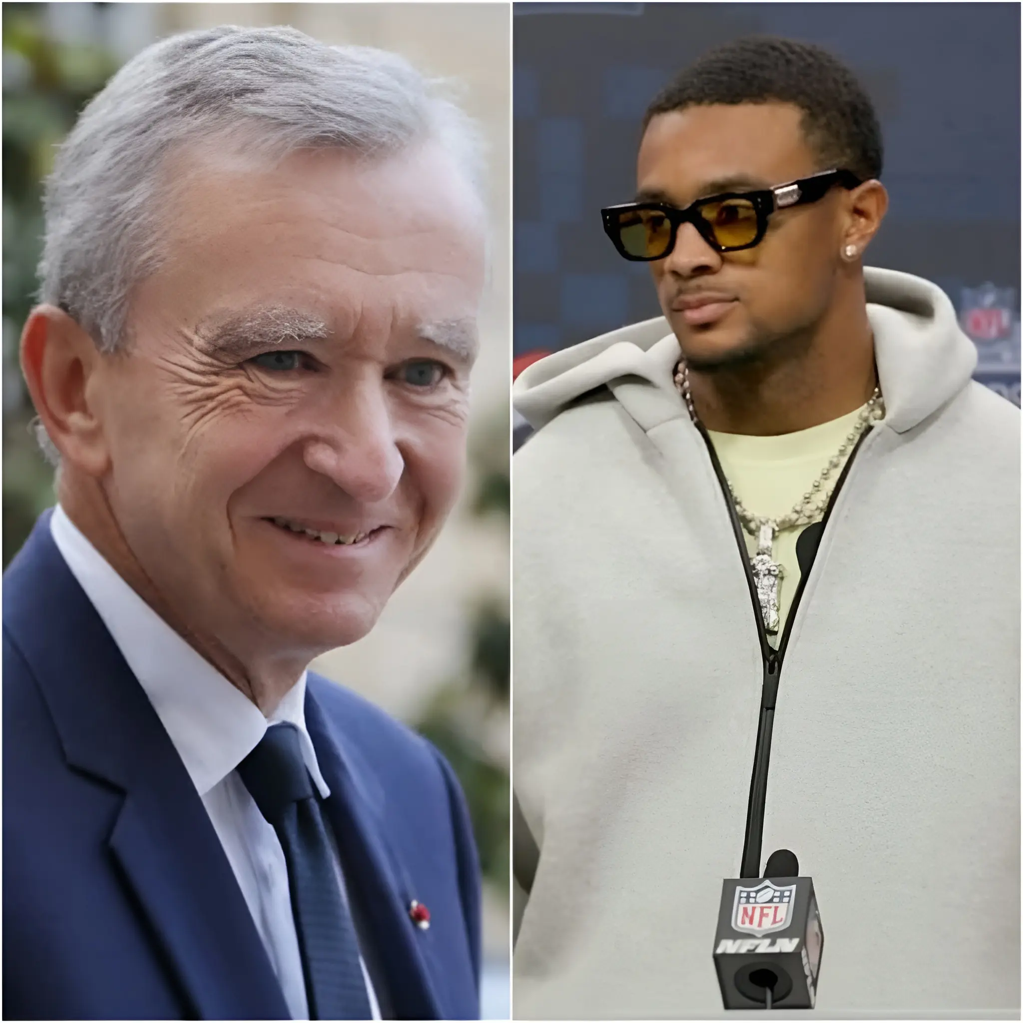 Cover Image for Louis Vuitton mogul Bernard Arnault stunned the world by personally offering Denver Broncos star Pat Surtain II a $55 million deal to become a global brand ambassador for his new luxury collection. Calling Surtain “a young talent who deserves to shine,” Arnault praised his style, discipline, and star power beyond the field. In response, Surtain smiled and said just five words: “Let my game speak first.” The remark clearly delighted Arnault. Moments later, Surtain made an unexpected request that instantly sparked buzz across both the fashion and NFL worlds.