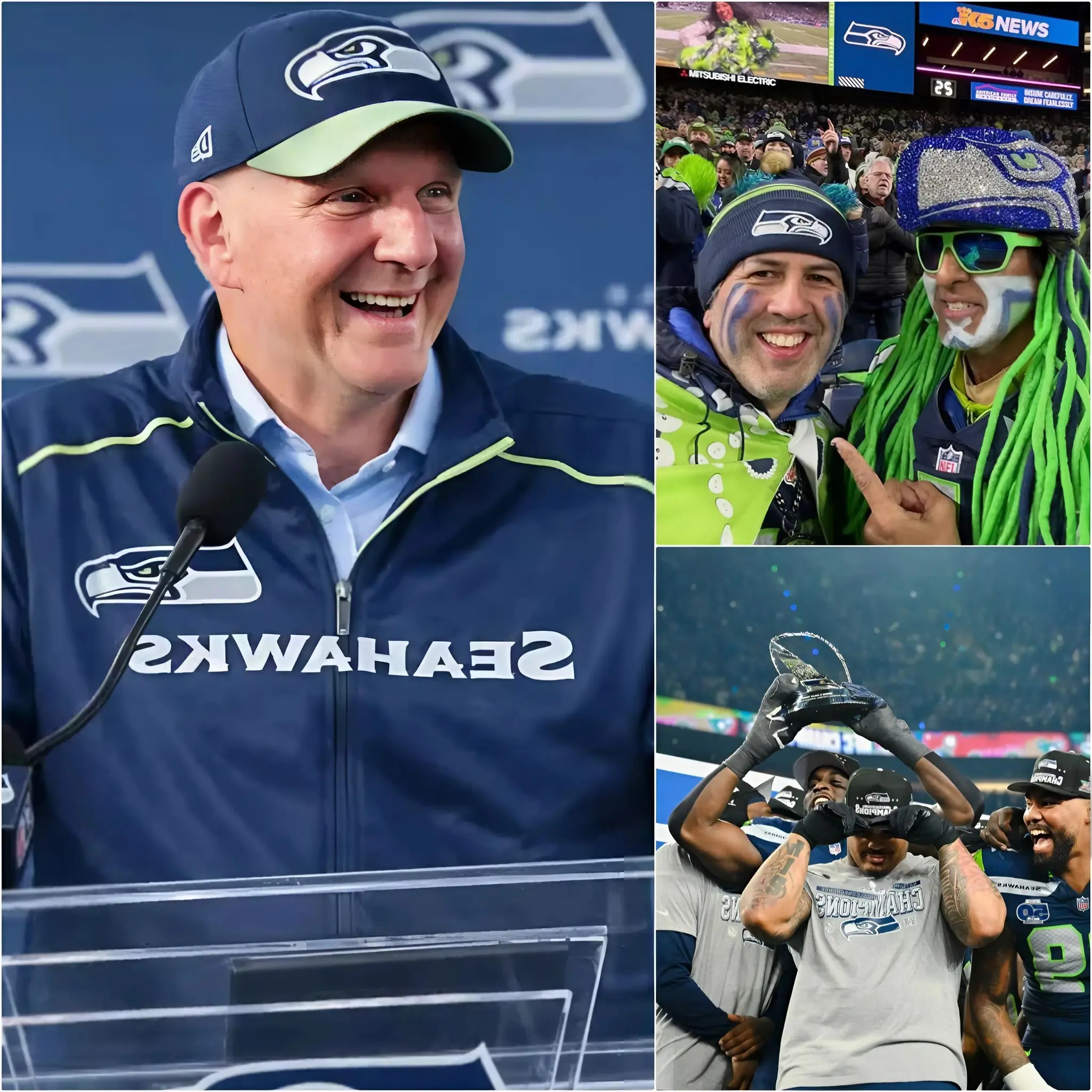 Cover Image for 😍 GOOD NEWS: Billionaire Steve Ballmer has just sent the fan community into a frenzy by covering thousands of tickets for the matchup between the Seattle Seahawks and the New England Patriots, opening the gates to homeless individuals and families, and turning the game into a sold-out stadium celebration filled with Seattle Seahawks pride. Not stopping there, he also declared that if the Seattle Seahawks reach the ultimate goal this season, he has a special reward prepared—one he promises will leave fans absolutely electrified.