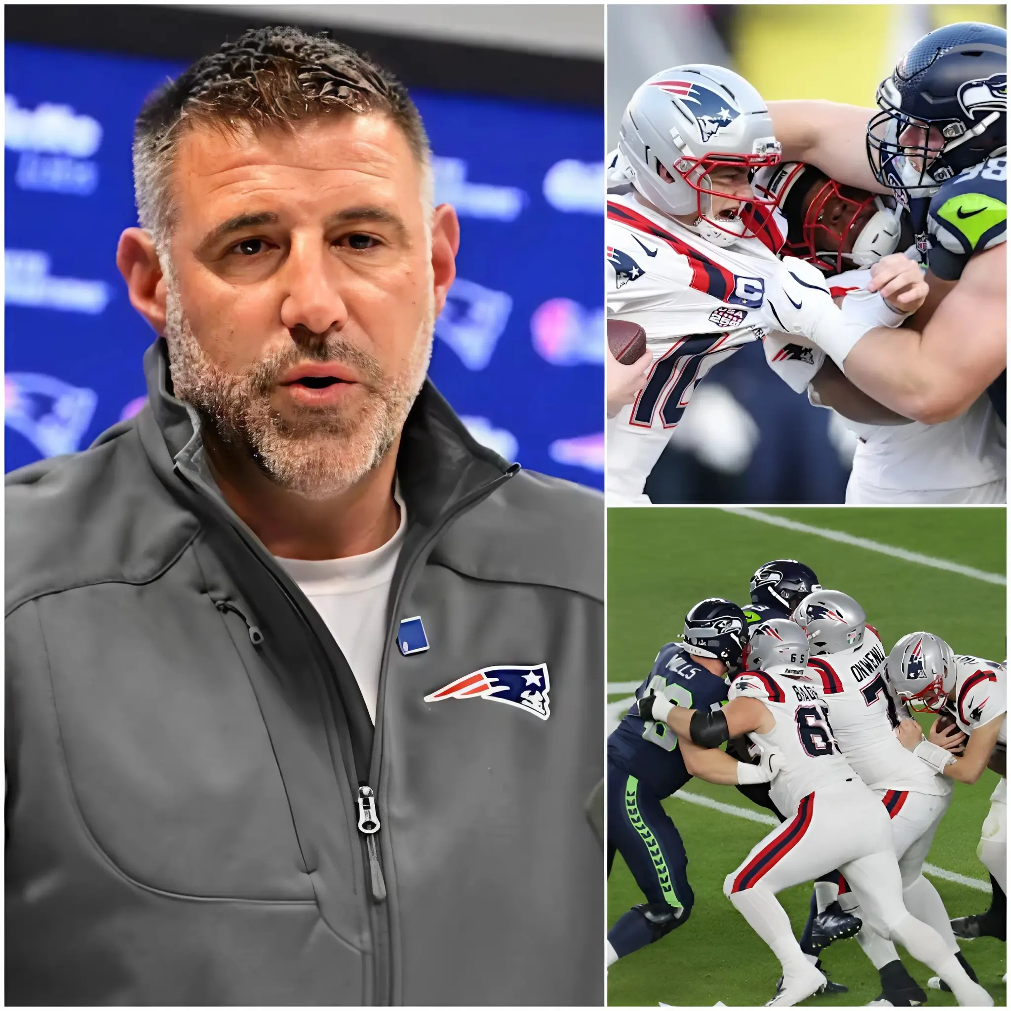 Cover Image for 💔 SAD NEWS: In the aftermath of New England’s crushing 13–29 defeat to Seattle in Super Bowl LX, head coach Mike Vrabel unintentionally lifted the curtain on serious internal issues that limited the team’s ability to perform at full strength. His words sent shockwaves through the Patriots fanbase, quickly turning anger and criticism into confusion and uneasy sympathy. Rather than easing concerns, the revelation deepened them. Now, questions about the Patriots’ direction and future loom larger than ever after this painful loss.