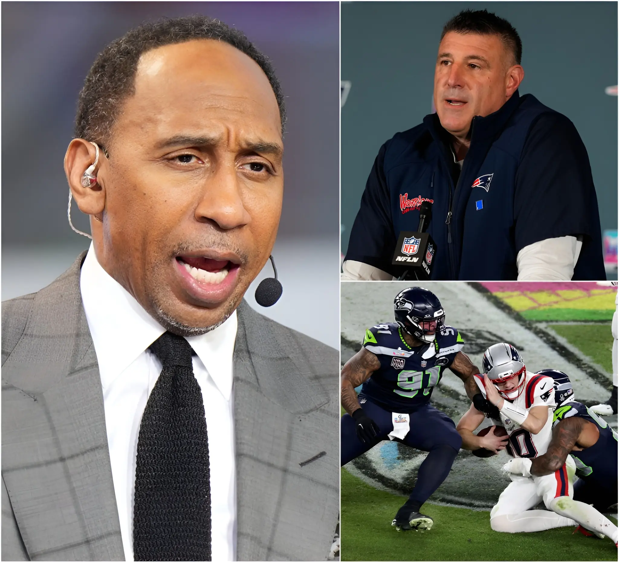 Cover Image for “That was the worst performance I’ve ever seen!” — analyst Stephen A. Smith harshly criticized the Patriots live on air after watching New England play in complete disarray and with a lack of ideas against the Seattle Seahawks in the Super Bowl. He argued that the Patriots entered the biggest game of the season with a weak mindset and a poor tactical approach. The comments quickly sparked a media storm and divided analysts across the league. In response, Patriots head coach Mike Vrabel fired back with a short but powerful remark that reportedly left the studio in stunned silence.