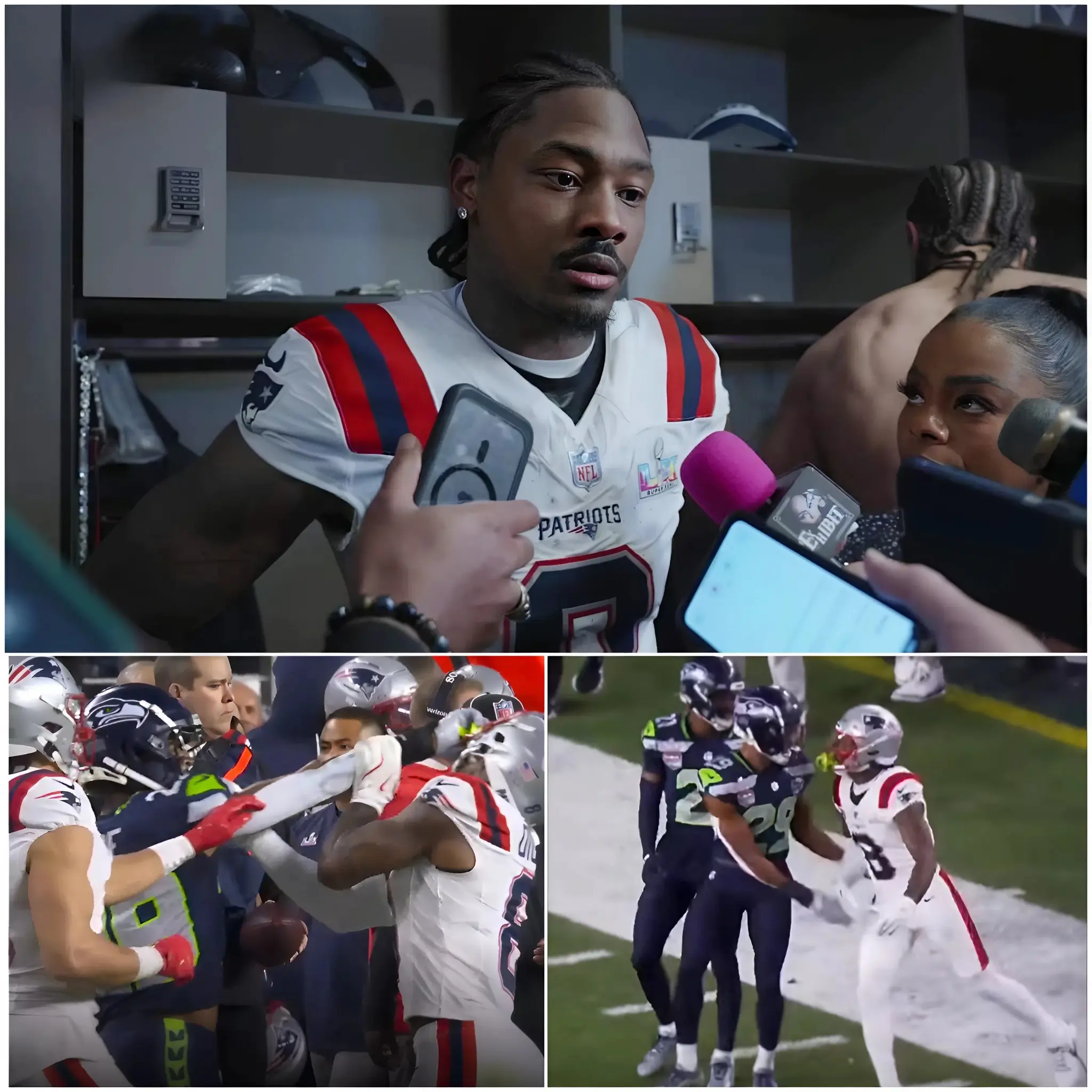 Cover Image for 🚨 BREAKING NEWS: Chaos erupted after the final whistle as Patriots star Stefon Diggs refused to back down following a heated confrontation with Seahawks defender Josh Jobe after the 29–13 Super Bowl result. Tensions reportedly boiled over when Jobe crossed a line with a personal insult, igniting an explosive reaction from Diggs. The incident sent shockwaves through both sidelines and quickly became the talk of the league. Sources confirm an emergency meeting has been called to determine potential disciplinary action. The fallout is far from over.