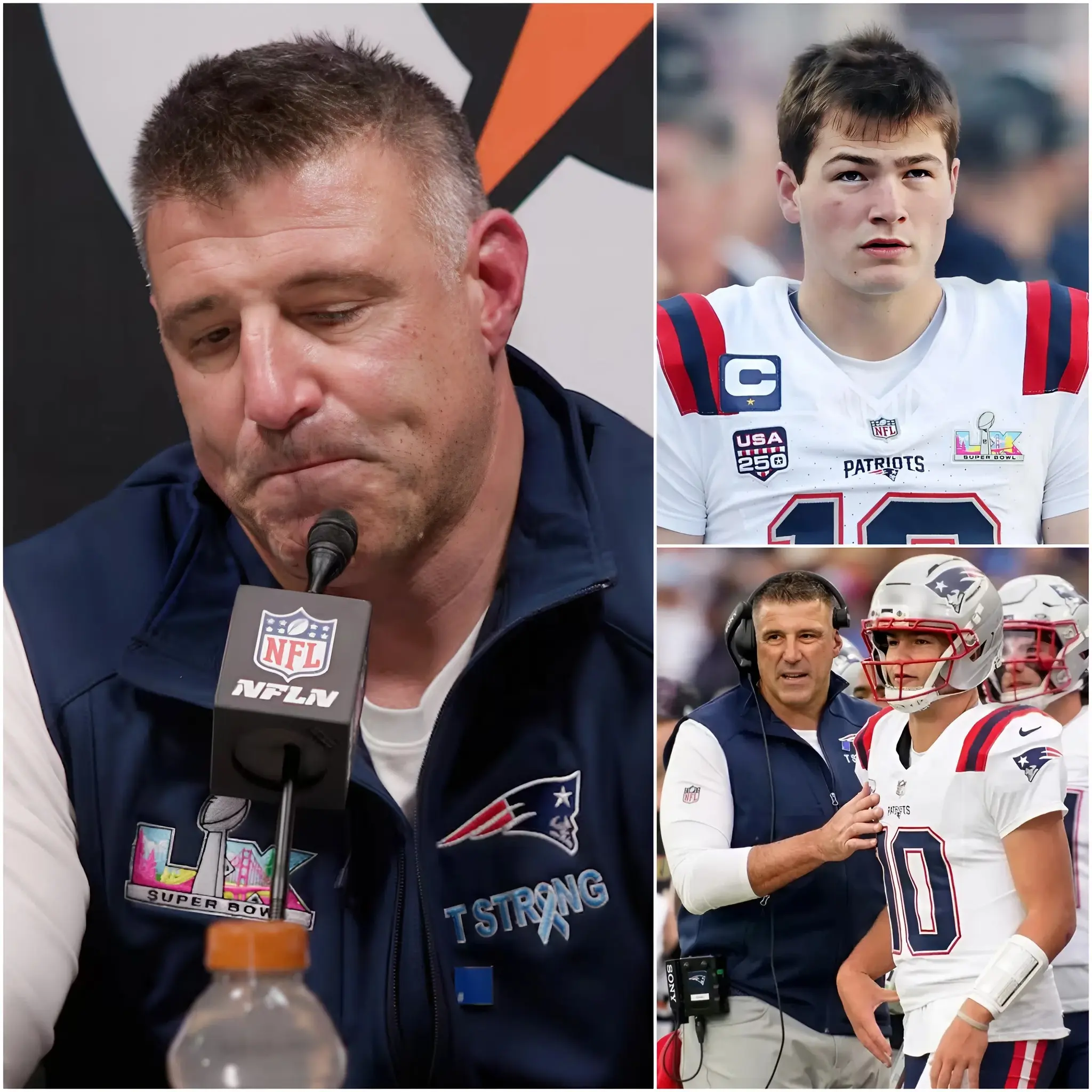 Cover Image for 7 MINUTES AGO: New England Patriots head coach Mike Vrabel revealed a heartbreaking reason why his players — especially Drake Maye — weren’t able to give their full 100%, ultimately falling 13–29 to the Seattle Seahawks. Instead of anger, many fans are now expressing concern and sympathy for the team. “The guys gave everything they had out there tonight,” Vrabel said, his voice breaking. “Please try to understand what they’ve been through this week. I just hope people can show a little compassion for our players right now…”🏈