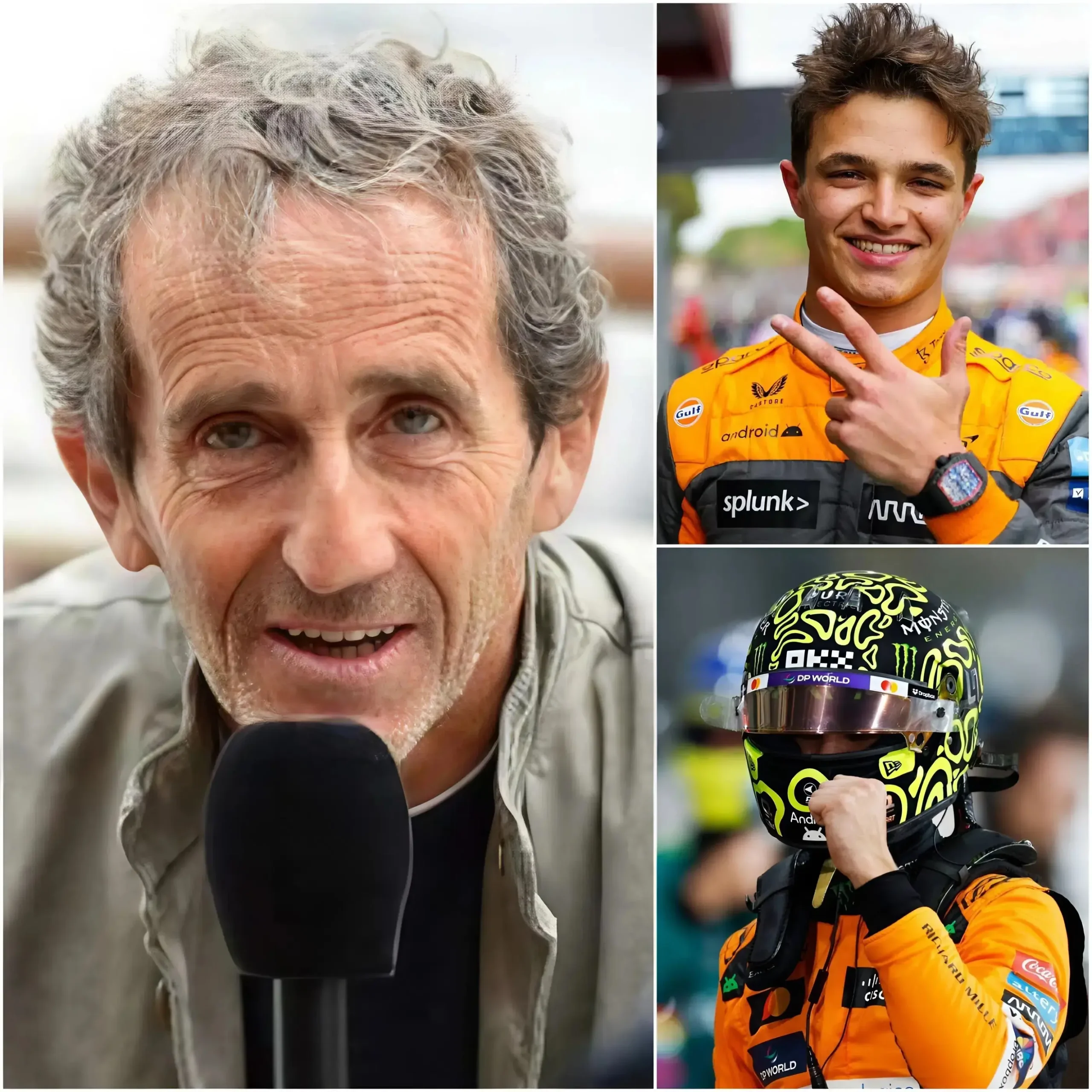 Cover Image for 🚨Legendary driver Alain Prost, deeply moved, posted a shocking statement to defend Lando Norris: “What they are doing to him is a real scandal and an insult to Formula 1. For me, Lando Norris is currently the purest and most valuable talent McLaren have produced in decades.” Less than ten minutes later, Norris—touched by the words of one of his idols—replied with a heartfelt 10-word comment, leaving Alain Prost smiling with pride… 👇