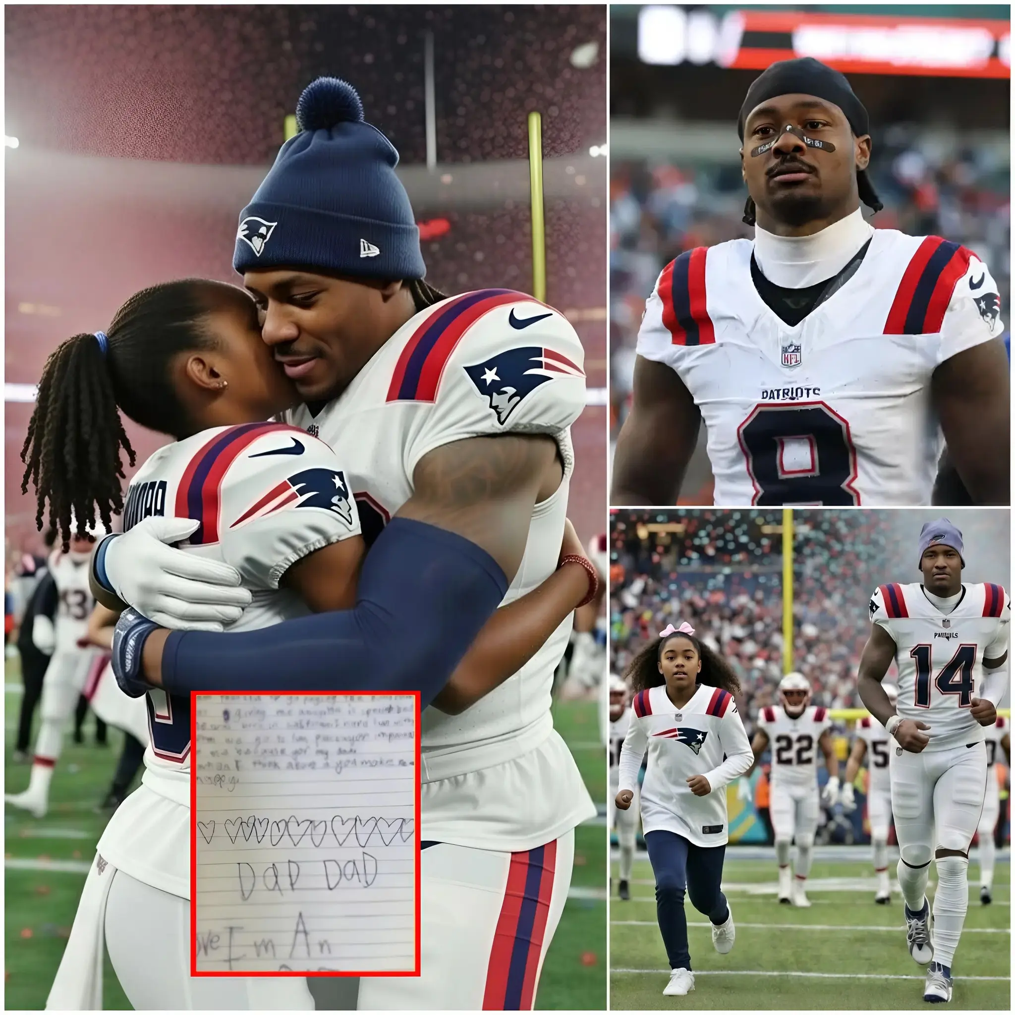 Cover Image for 💔📩 “Let’s go home, Dad…” – A tearful letter from Stefon Diggs’ daughter melts the hearts of fans. After the bitter defeat at the Super Bowl, Stefon Diggs became the focus of media attention, but not because of the statistics. Amidst the pain of the loss, a handwritten letter from his young daughter with his ex-wife Charliee Harper appeared as a “medicine” to soothe his soul. No longer a superstar dominating the field, Diggs is now just a father, as revealed in the heartbreaking confession from his daughter’s touching letter to Charliee Harper, widely shared on social media