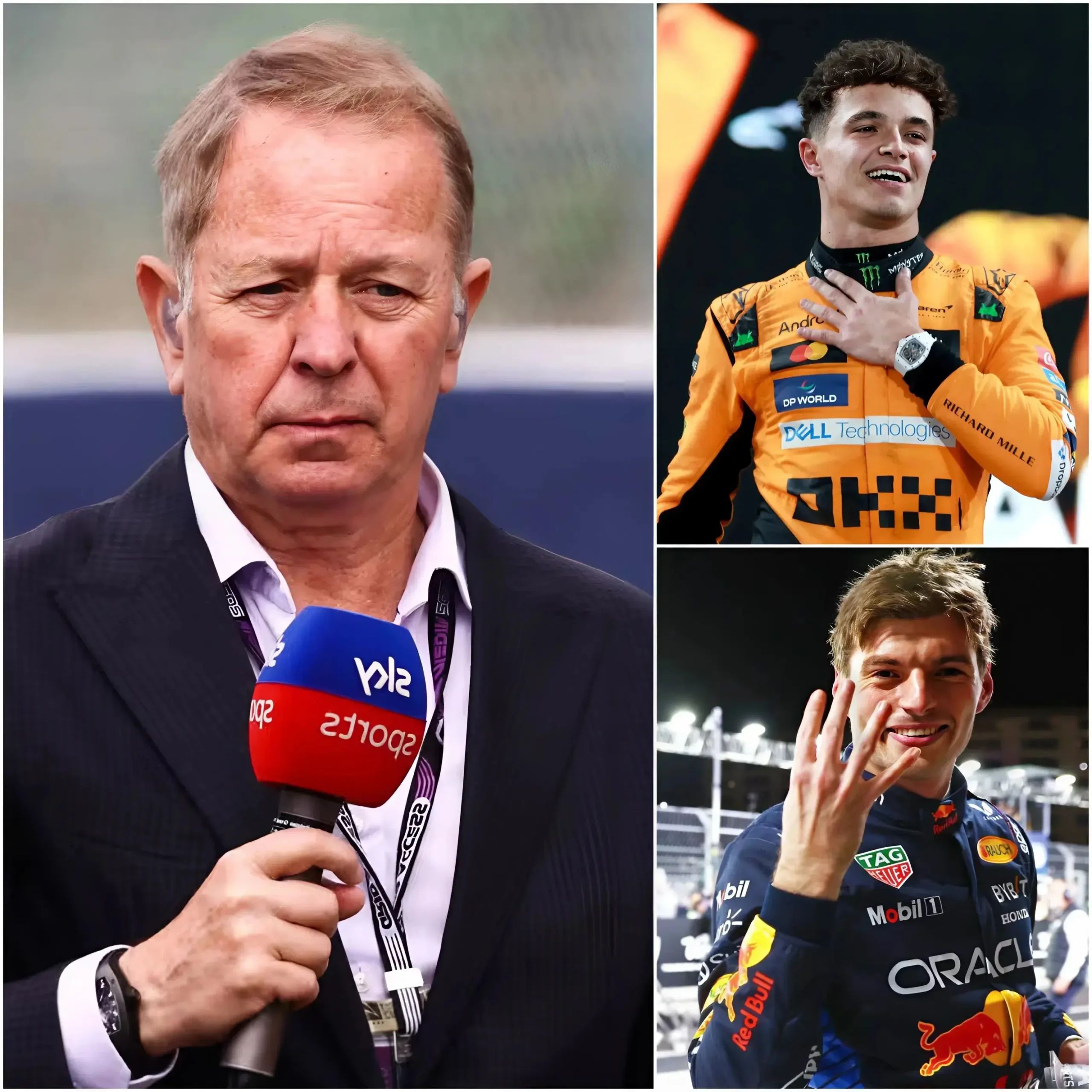 Cover Image for 🚨“IF THE FIA ISN’T BEHIND MAX THIS YEAR, I THINK THE CHAMPIONSHIP WILL DEFINITELY GO TO LANDO NORRIS AGAIN,” Martin Brundle said, directly targeting Red Bull and accusing them of receiving assistance from a powerful force to ensure Max Verstappen wins the 2026 championship. Immediately, representatives from Red Bull Racing and Max Verstappen responded with a brief 10-word statement, leaving Martin Brundle to reconsider his words…👇