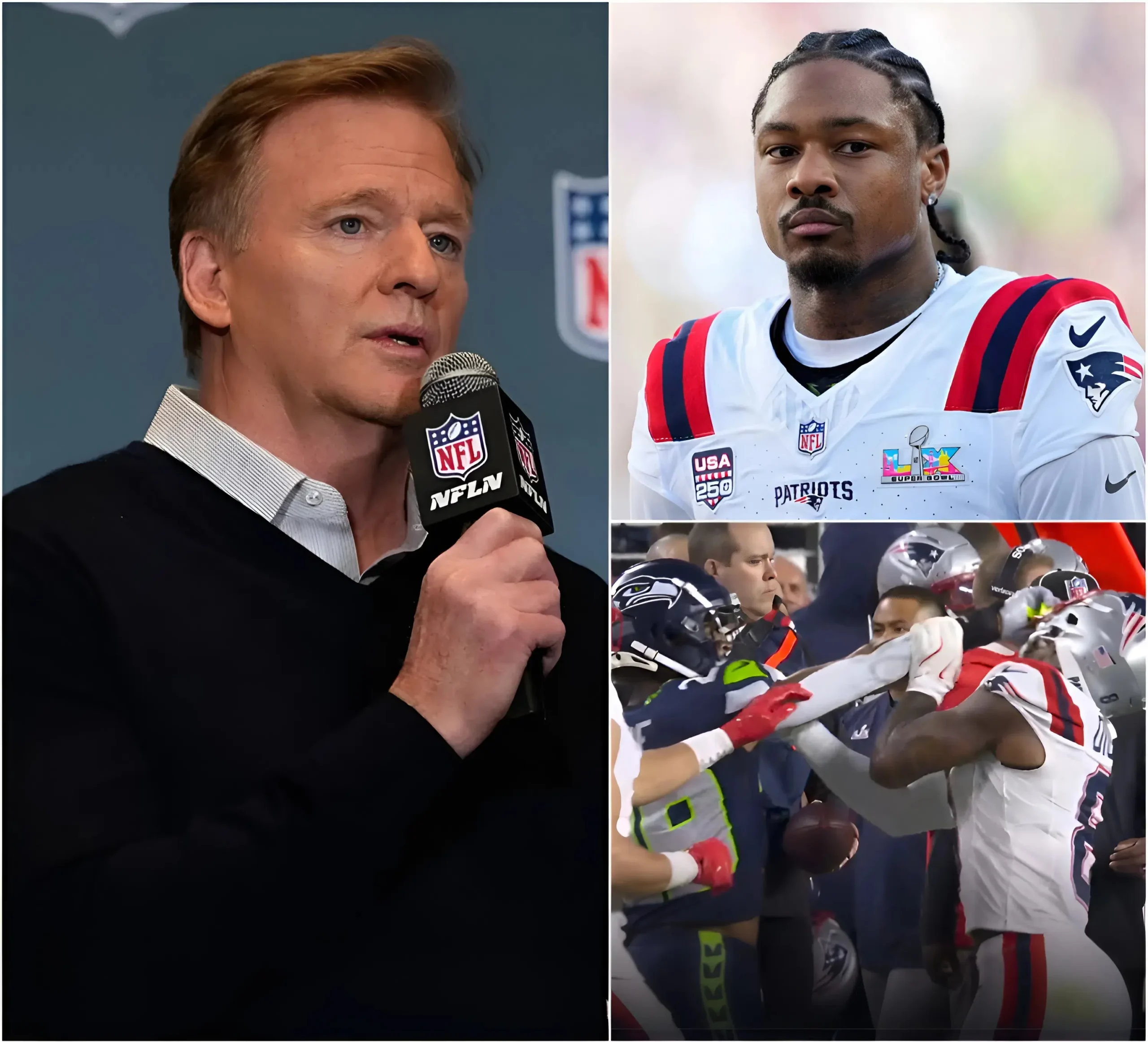 Cover Image for THE MOST SEVERE PENALTY EVER IN NFL HISTORY: During the fourth quarter of Super Bowl LX, Patriots wide receiver Stefon Diggs committed an unacceptable act by deliberately punching Josh Jobe in the face and verbally abusing the officials while losing his composure. After a thorough review of the incident, the NFL concluded that these actions constituted unsportsmanlike conduct that cannot be tolerated. This decision marks the harshest disciplinary punishment ever imposed in the history of the league.