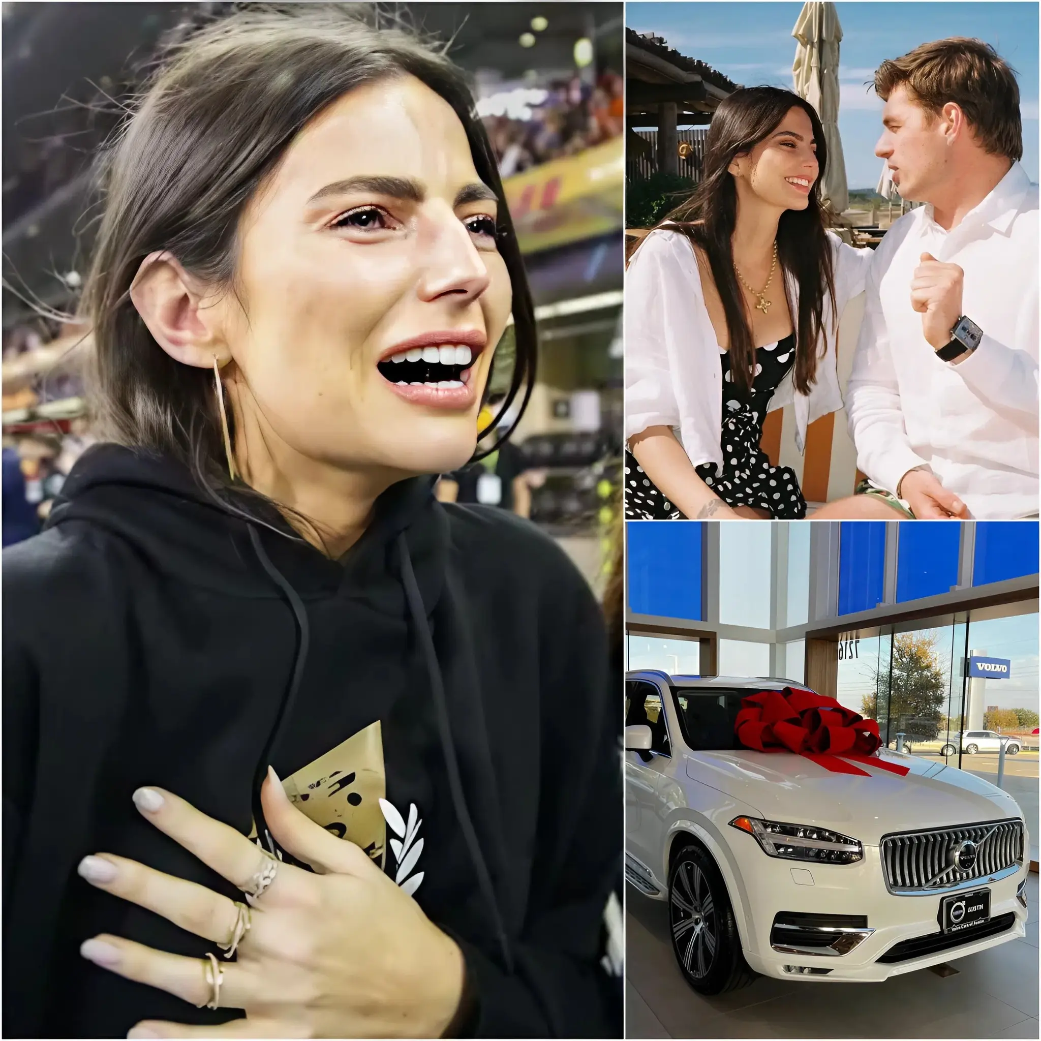 Cover Image for SWEET: The Formula 1 community was completely turned upside down on Valentine’s Day when Max Verstappen unexpectedly created a moment everyone was talking about. The gift he gave his girlfriend Kelly Piquet wasn’t just romantic; it touched the entire motorsport world. The emotional moment spread like wildfire on social media, leaving fans stunned and jealous. The five words Kelly uttered next, in particular, left everyone speechless… but what she actually said remains a mystery for now.
