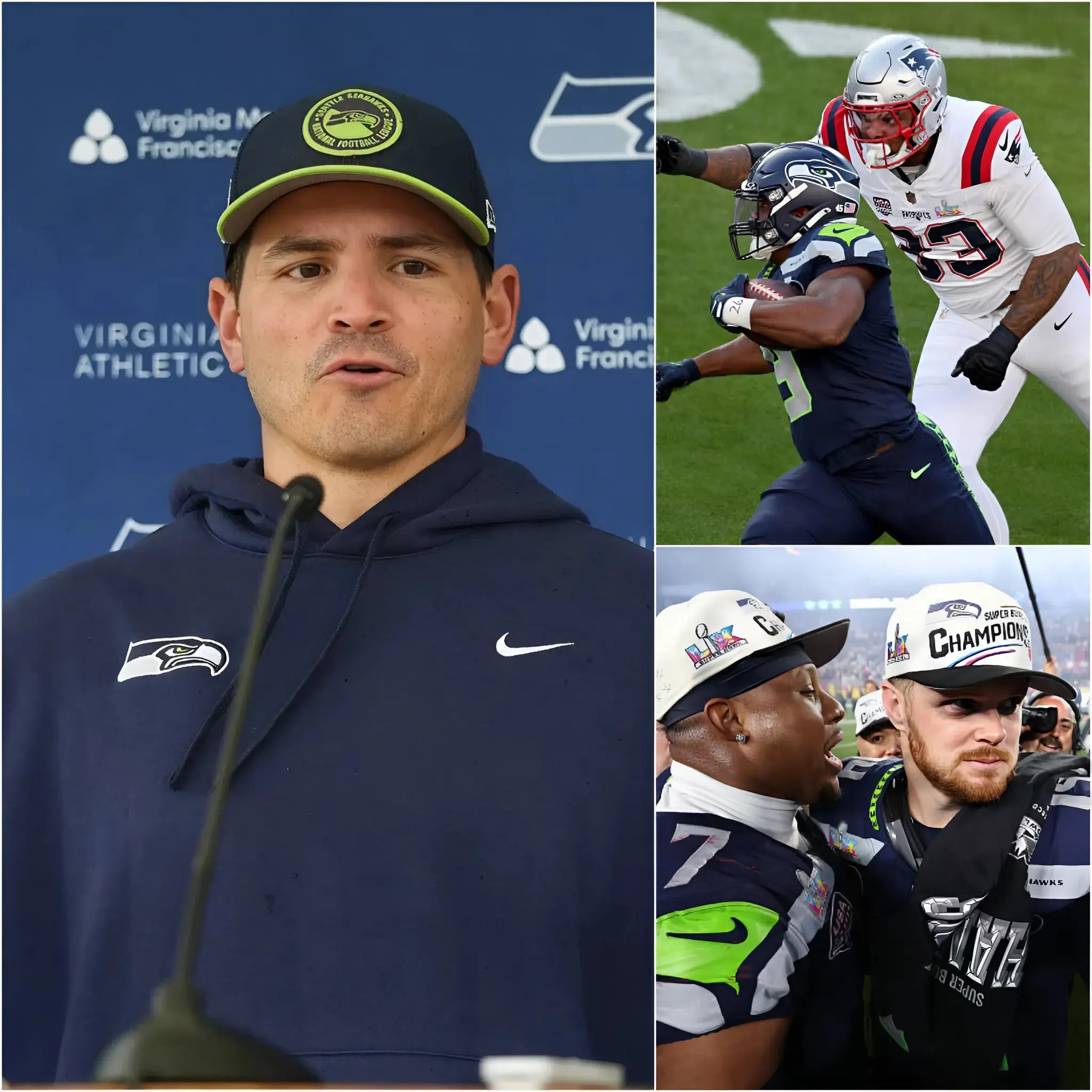 Cover Image for “Right after yesterday’s practice, he coldly told me that he wanted to leave the Seattle Seahawks during this off-season. At that moment, the pain was truly indescribable!” 🚨🚨 Breaking down in tears during the press conference, head coach Mike Macdonald reacted as one of the Seattle Seahawks’ biggest stars — the player the entire team had placed its full trust in during their Super Bowl LX victory — officially confirmed his departure: “It is truly heartbreaking to witness him leave the club at a time when the team is going through such difficult and unforgiving circumstances, just as we’re preparing for the next chapter after such a remarkable victory.”