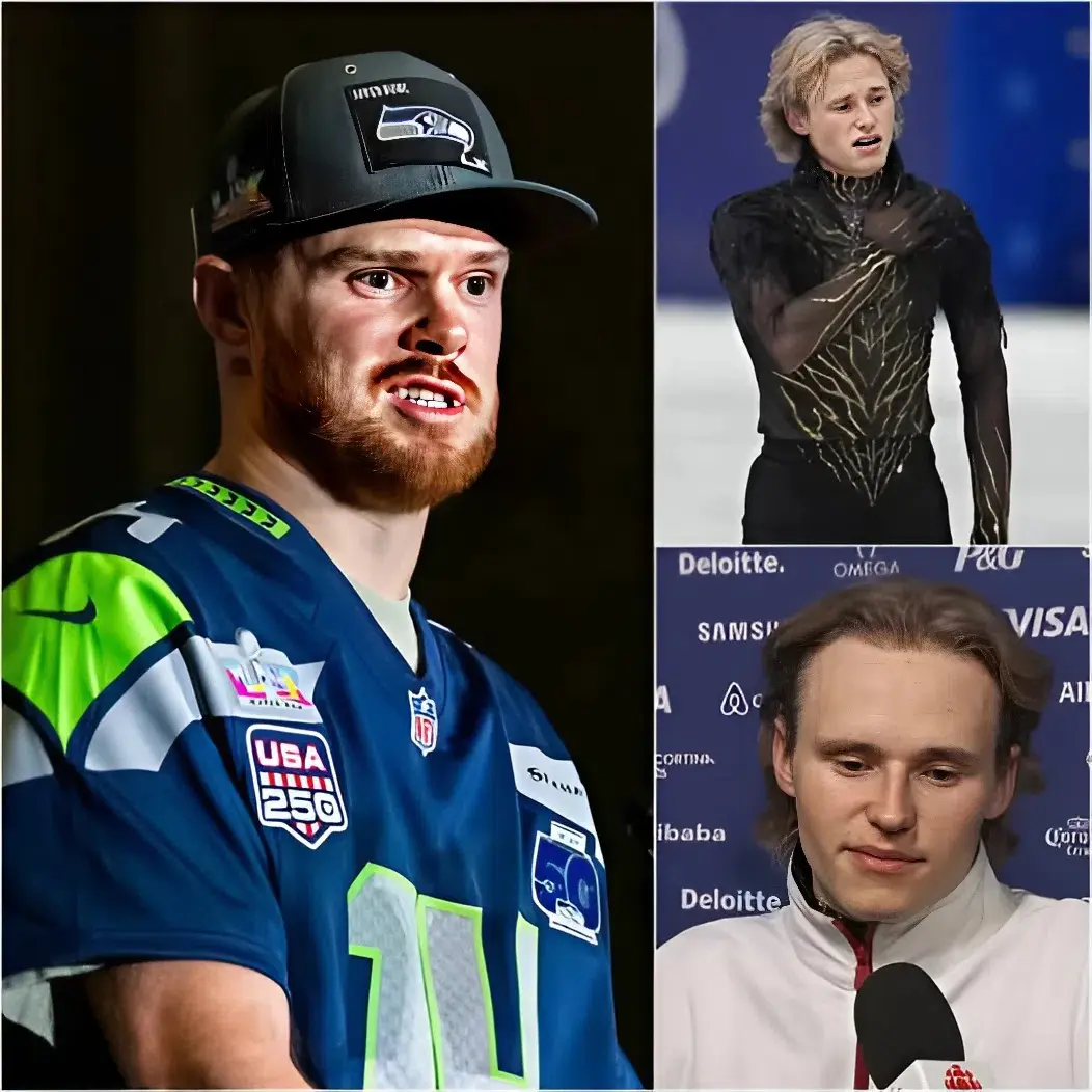 Cover Image for 🚨BREAKING NEWS: Sam Darnold stunned the global sports world when he unexpectedly spoke out in defense of Ilia Malinin: “What Ilia Malinin is going through is a serious insult to the true spirit of sport. How can anyone be so cruel as to attack a 21-year-old who is carrying the hopes of an entire nation on his young shoulders?” Darnold did not stop there—he then delivered a warning in just 13 words, instantly igniting a storm across the sports community and triggering a fierce, deeply divided debate. Only five minutes later, Ilia Malinin responded in tears, leaving the entire sports world in stunned silence with emotion.