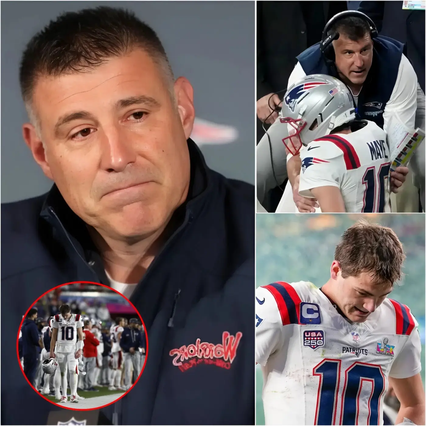 Cover Image for 6 MINUTES AGO: New England Patriots head coach Mike Vrabel revealed a heartbreaking reason why his players â especially Drake Maye â werenât able to give their full 100%, ultimately falling 13â29 to the Seattle Seahawks. Instead of anger, many fans are now expressing concern and sympathy for the team. âThe guys gave everything they had out there tonight,â Vrabel said, his voice breaking. âPlease try to understand what theyâve been through this week. I just hope people can show a little compassion for our players right nowâŠâđđ