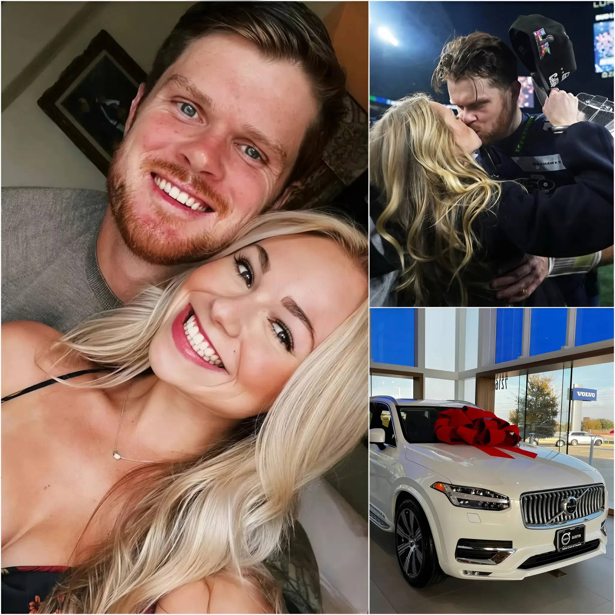 Cover Image for đđSWEET MOMENT: The NFL community was truly abuzz on Valentineâs Day when Sam Darnold unexpectedly created a moment that everyone was talking about. His gift to his girlfriend Katie Hoofnagle wasnât just romantic, it was powerful enough to move the entire football world. This touching moment quickly spread on social media, leaving fans both astonished and envious. Especially, the five words Katie uttered afterward stunned everyone⊠but the true meaning remains a mystery.