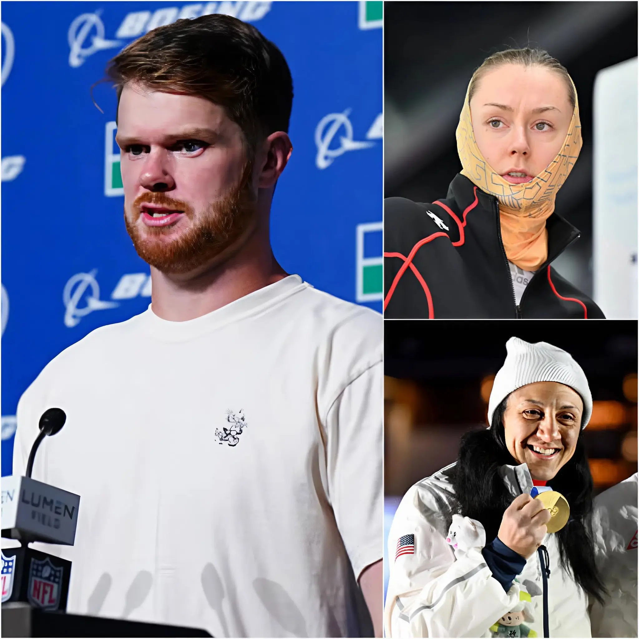 Cover Image for đ¨ âSHE ONLY WON BY LUCKâ Laura Nolte caused a storm in the womenâs monobob bobsleigh world with her scathing remark aimed at Elana Meyers Taylor immediately after her defeat in the 2026 Winter Olympics gold medal final, a shocking comment that split the locker room, sparked controversy among fans worldwide, and exploded on social media in seconds. Less than ten minutes later, the tables turned when Sam Darnold â the Super Bowl champion â calmly and decisively intervened, issuing a short, composed, and incredibly polite statement that quelled the chaos, completely reversed the narrative, and instantly transformed Nolteâs taunt into one of the most debated â and celebrated â moments at the Olympics for American fans. đđ