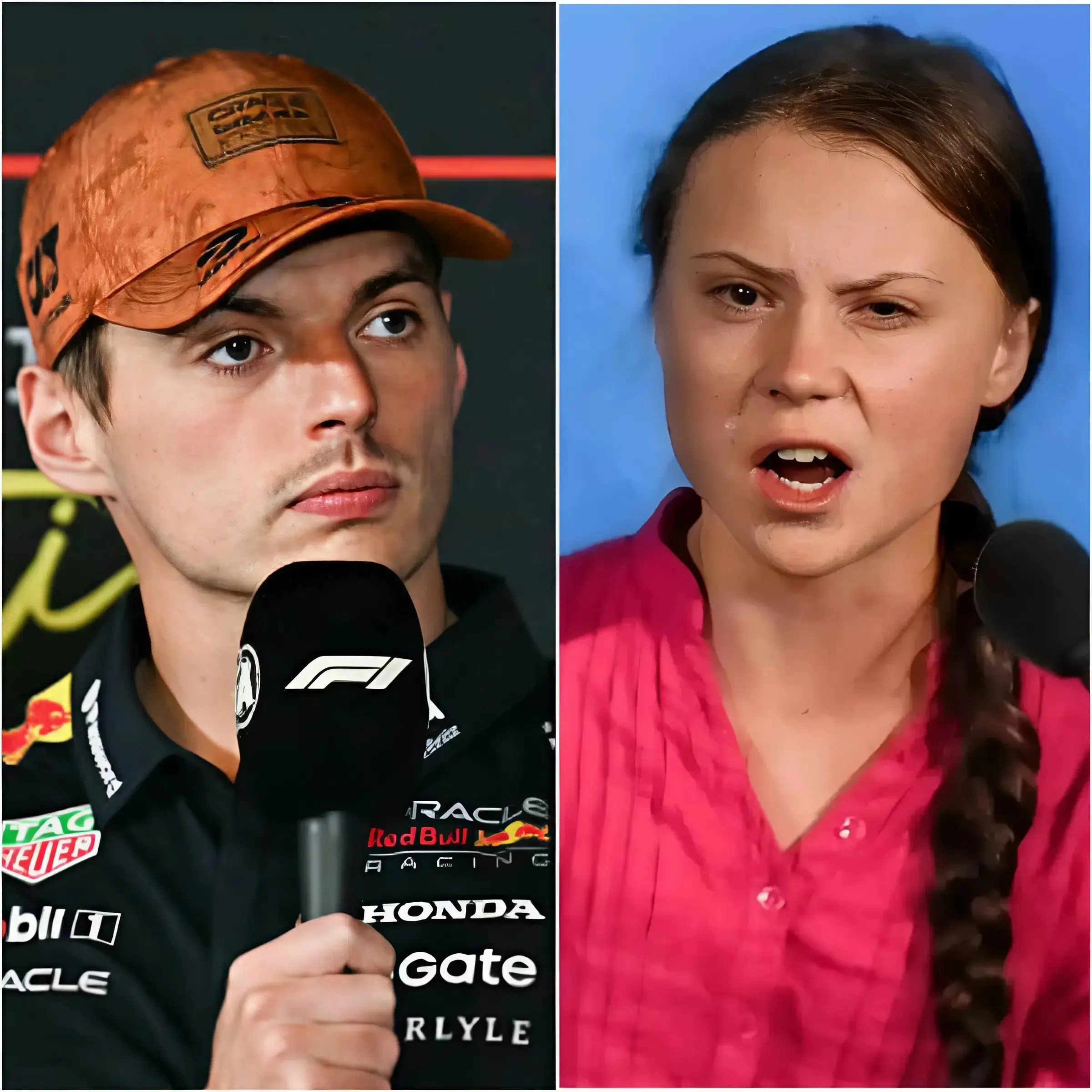 Cover Image for 🚨“GA ZITTEN, BARBIE!” Wereldberoemde Formule 1-coureur Max Verstappen werd abrupt onderbroken tijdens een live televisie-uitzending toen klimaatactiviste Greta Thunberg hem publiekelijk een “VERRADER” noemde omdat hij weigerde zich aan te sluiten bij de LGBTQ+ klimaat- en inclusiecampagne die zij promootte voor het Formule 1-seizoen van 2026. Enkele minuten later, terwijl Thunberg — gedreven door haar wereldwijde activisme — probeerde haar standpunt verder toe te lichten en de confrontatie te verscherpen, kreeg zij een ijskoude en scherpe reactie van de Nederlandse coureur. Zijn antwoord liet de hele studio de adem inhouden en zorgde er zichtbaar voor dat zij achterover in haar stoel zakte. Het studiopubliek barstte vervolgens uit in luid applaus — niet voor Thunberg, maar voor Max Verstappen, die met slechts tien woorden een verhitte discussie omvormde tot een les in kalmte, respect en zelfbeheersing onder politieke en mediadruk.