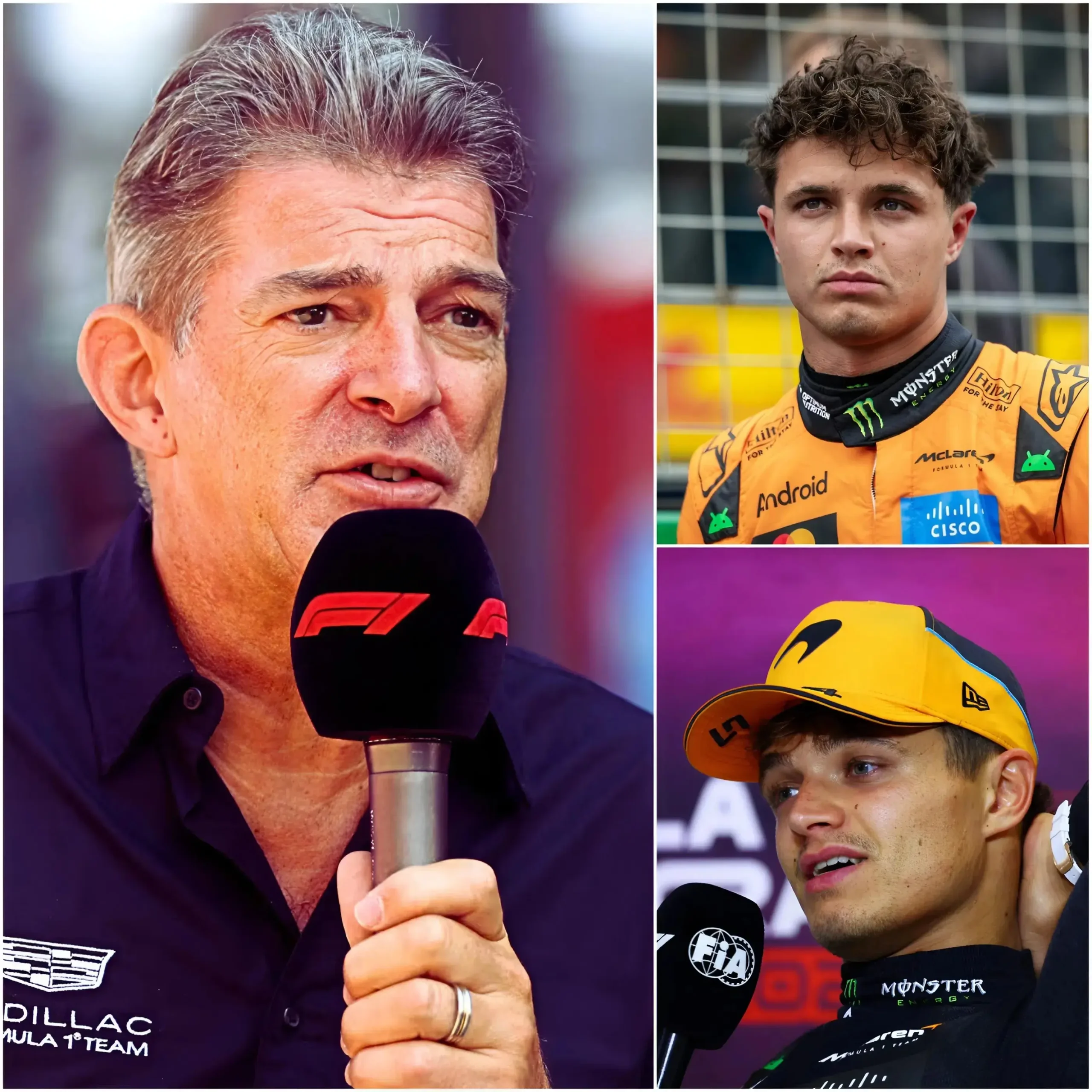 Cover Image for Graeme Lowdon, the head of the Cadillac Formula 1 team, has finally spoken out in defense of Lando Norris. “If they intend to insult him, then they shouldn’t watch the races anymore,” he stated firmly. He strongly condemned the malicious attacks directed at Norris, describing them as “unacceptable and unfair.” According to Lowdon, the insults, the dismissal of the McLaren driver’s talent, and the mockery he has endured have gone far beyond acceptable limits. Lowdon made his position clear and warned critics to be extremely careful with their words. He emphasized that constructive analysis is part of sport, but personal attacks have no place in Formula 1. In a deeply emotional moment, Norris was moved to tears upon hearing Lowdon’s support. His sincere and heartfelt reaction reportedly left Lowdon immensely proud, highlighting the human side of a sport often defined only by speed and competition