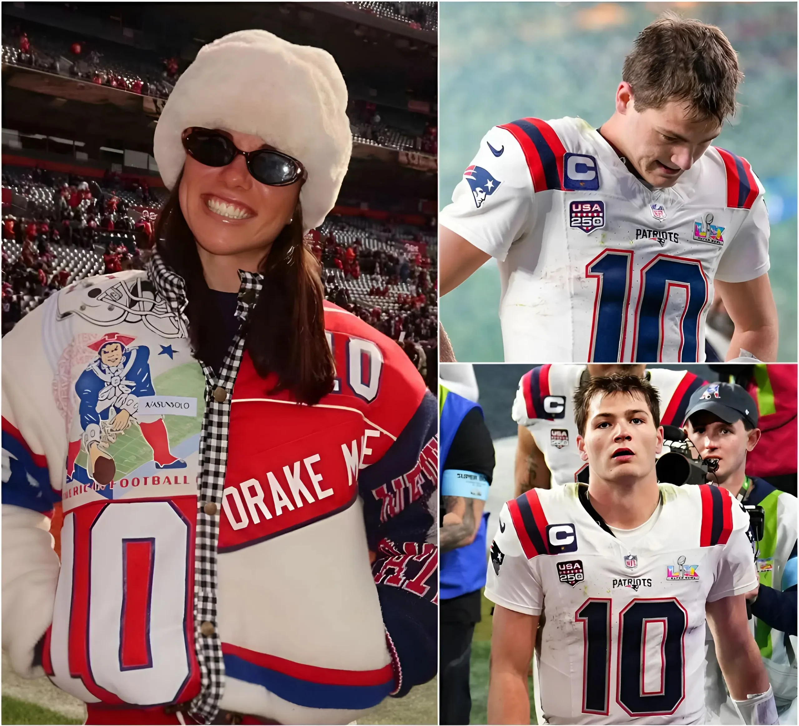 Cover Image for SAD NEWS 💔 Ann Michael Maye, wife of superstar Drake Maye, broke down in tears as she revealed a painful truth the public never sees. “My husband, Drake Maye, is currently carrying more than just the weight of football!” she shared, her voice trembling. She hinted at sleepless nights, silent battles, and the emotional toll of expectations that never fade. Behind the bright stadium lights and roaring crowds, she said, is a man fighting to stay strong for everyone around him. Fans everywhere are now sending prayers, hoping he finds the strength he so often gives to others.