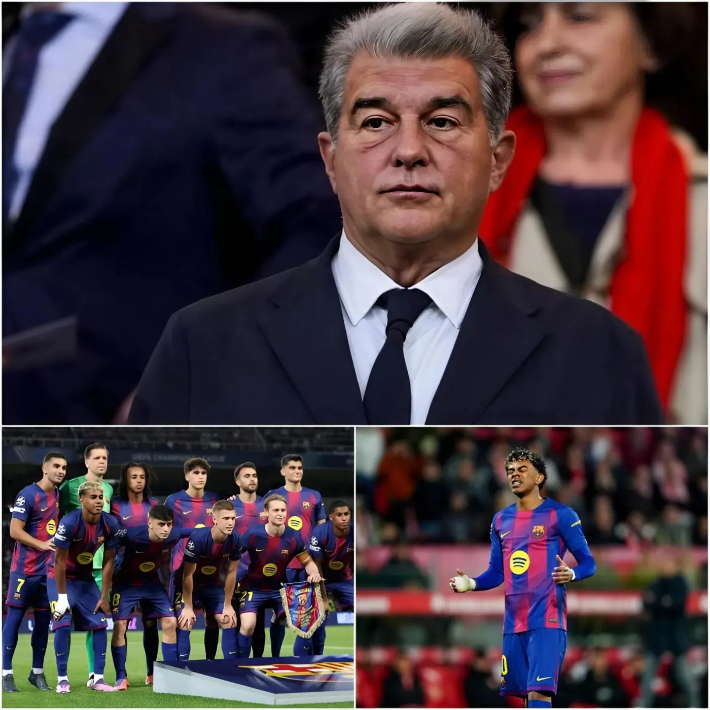 Cover Image for 🚨 NOTICIA IMPACTANTE: “LOS DESPEDIRÉ A TODOS” – El presidente del Barcelona, Joan Laporta, ha sacudido el mundo del fútbol al revelar una lista de cinco jugadores que serán despedidos. Declaró que ellos son la causa de las amargas decepciones del equipo. Lo que más sorprendió a los aficionados fue el último nombre de la lista; ¡nadie lo esperaba!