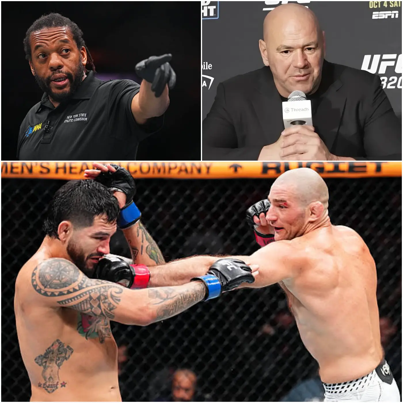 Cover Image for 🔴 20 MINUTES AGO: Dana White stunned the MMA world by announcing a severe penalty for referee Herb Dean, who officiated the bout between Sean Strickland and Anthony Hernandez at UFC Fight Night. The decision reportedly stems from a controversial error that may have altered the course—and potentially the outcome—of the fight.
