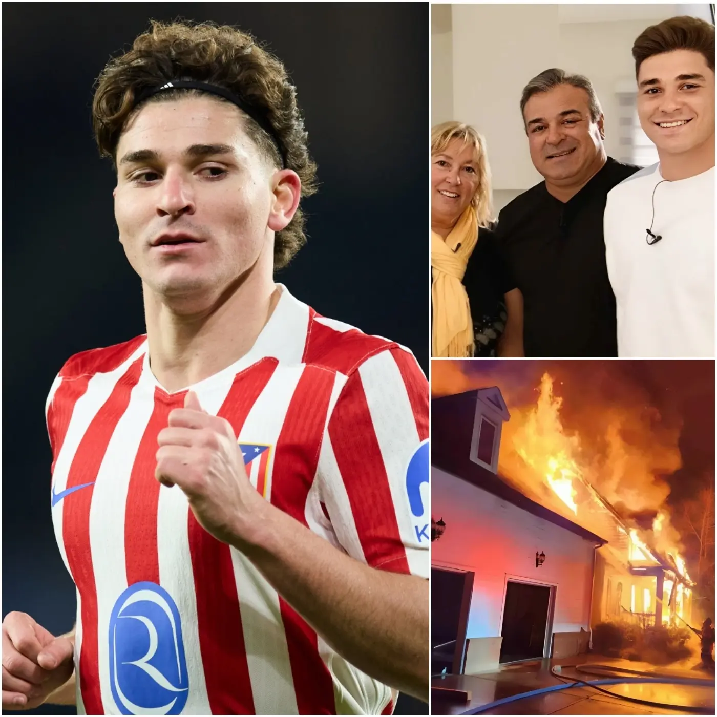 Cover Image for NOTICIAS TRISTES đą Hace solo 30 minutos en España, Madrid, la casa de JuliĂĄn Ălvarez se incendiĂł, dejando a los aficionados en shock con el anuncio de que sus padres⊠Lee la historia completa abajo.đđ