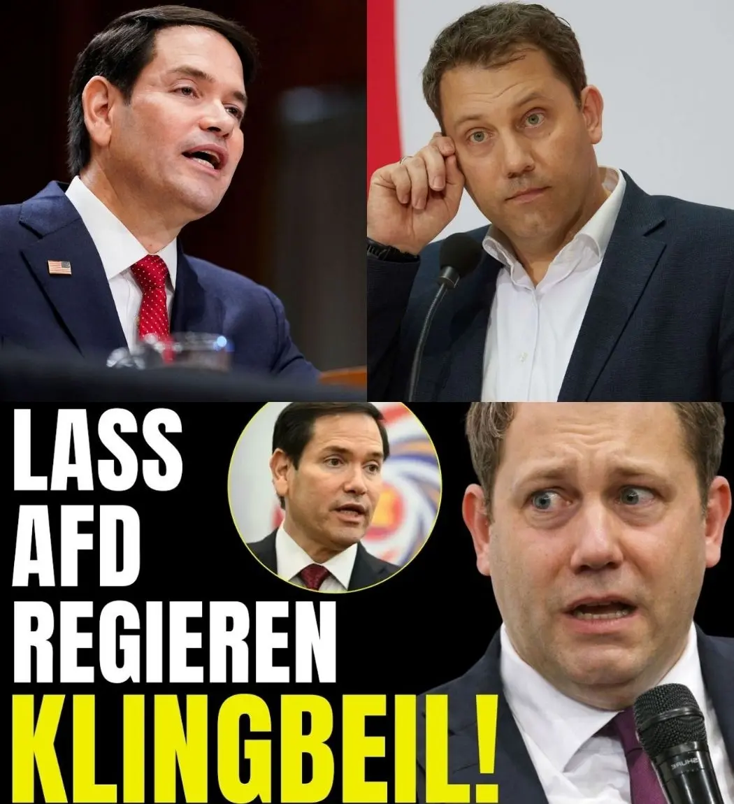 Cover Image for đš USA-BEBEN: âMacht Platz fĂŒr die AfD!â â Lars Klingbeil wird vom mĂ€chtigen US-Politiker Marco Rubio eiskalt gedemĂŒtigt! WĂ€hrend die Bundesregierung die Opposition mit dem Geheimdienst ĂŒberwacht, spricht Washington Klartext: âDas ist keine Demokratie, sondern verdeckte Tyrannei!â Warum erkennt das Ausland die Wahrheit, wĂ€hrend Lars Klingbeil und die Altparteien verzweifelt an der Macht kleben? Erfahren Sie alles ĂŒber das virale Statement, das Berlin erzittern lĂ€sst und warum die Schmutzkampagnen der Mainstream-Medien endgĂŒltig nach hinten losgehen. Die AfD ist auf dem Vormarsch und die Welt schaut zu! Den brisanten Artikel und alle Details zum Video findet ihr jetzt direkt hier im ersten Kommentar!