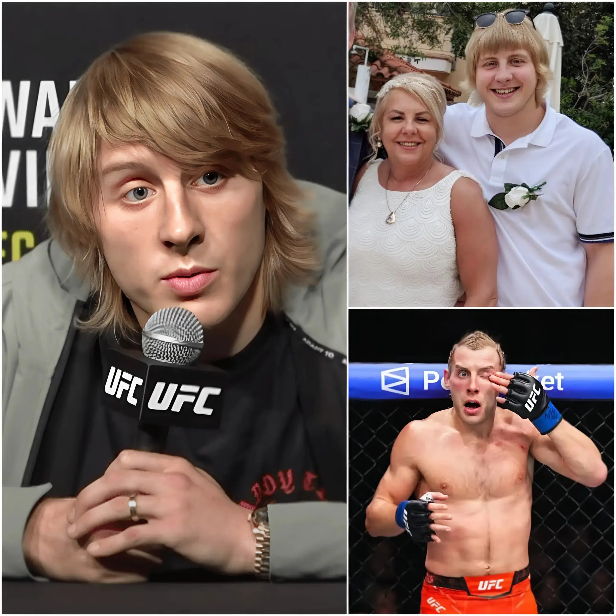 Cover Image for 🚨 “LEAVE MY MOTHER ALONE, DON’T TOUCH MY FAMILY OR MY COUNTRY.” Paddy Pimblett shook the entire media world after extremely inappropriate remarks were made by several journalists. His press conference following his recent defeat at UFC 324, which initially seemed completely normal, turned tense when reporters made a comment considered deeply offensive toward him and his family. Without the slightest hesitation, Pimblett grabbed the microphone and delivered ten words that stunned the entire sports world. A few reporters later attempted to offer what many perceived as insincere apologies, calling for “calm,” but his follow-up reaction sparked a massive wave of responses on social media — a powerful declaration of pride, loyalty, and unconditional love for his mother and the country he represents.
