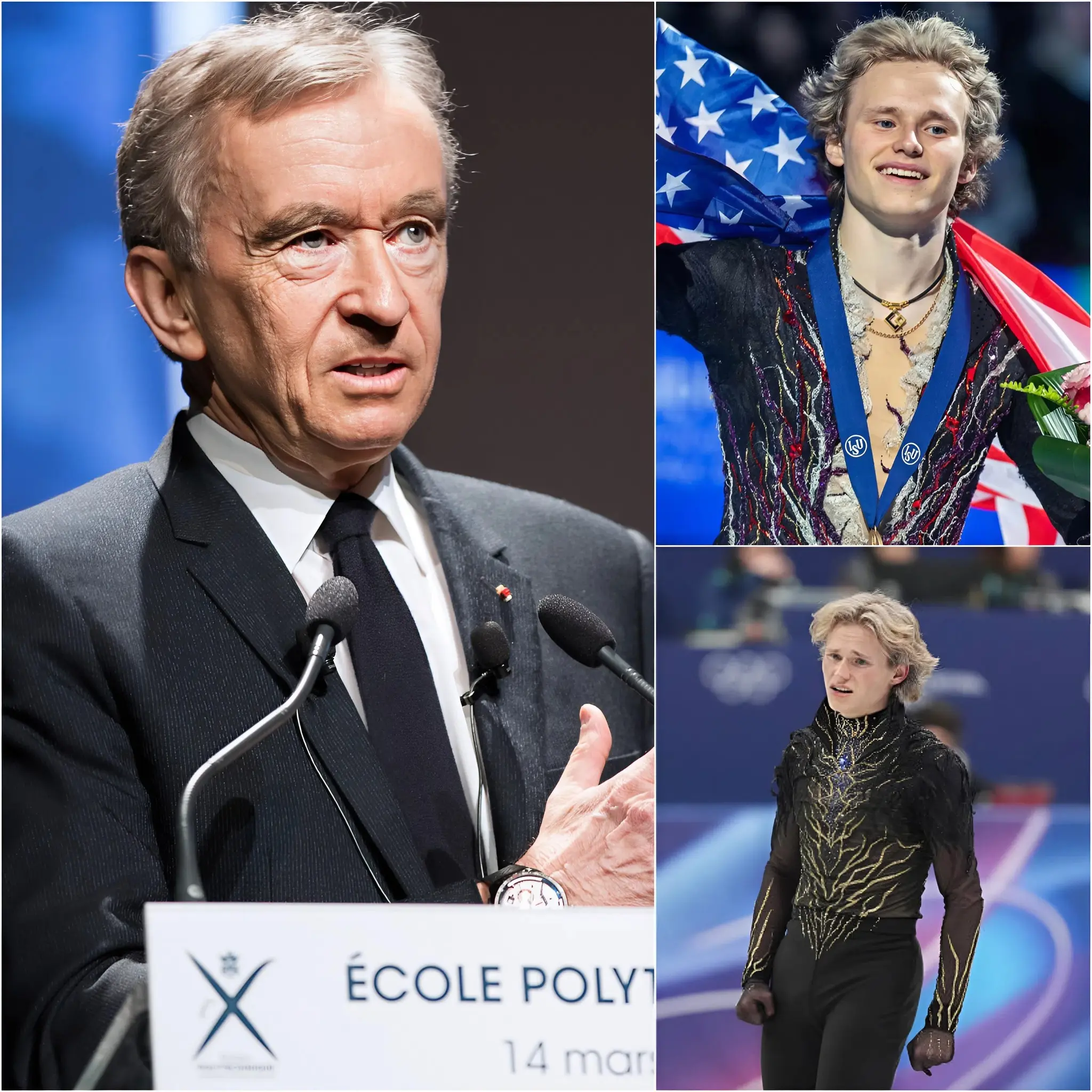 Cover Image for 🚨 BREAKING NEWS — Billionaire Bernard Arnault has officially announced that he will cover the entire cost of preparation, equipment and all the necessary needs for Ilia Malinin after the latter, despite the absence of a final victory, still accomplished a resounding Olympic feat. This performance not only made Winter Olympics history, it also brought millions of fans to their feet and applauding in awe. “This is an unprecedented moment in the history of modern sport,” he said with emotion. But the most moving moment came when Bernard Arnault revealed the true value of this support: a simple handwritten letter, which he described as a “gesture of recognition”, made him burst into tears. This letter revealed a story that had remained in the shadows for a long time – made of sacrifices, difficulties and dreams nourished in silence – which deeply moved an entire nation and touched the hearts of millions of enthusiasts… 👇👇