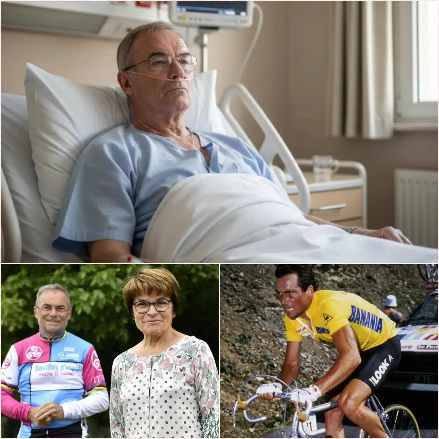 Cover Image for 🚨 BREAKING NEWS: 10 minutes ago, the French racing world was shaken by the news that 71-year-old legend Bernard Hinault was dying in hospital. In his final moments, his wife, Martine Hinault, tearfully revealed a devastating truth about her husband’s condition, shocking fans. “Thank you everyone, but right now, he…” Her haunting, unfinished sentence sparked a wave of global fear. Details about his critical condition and the shocking secret are revealed below! 👇👇