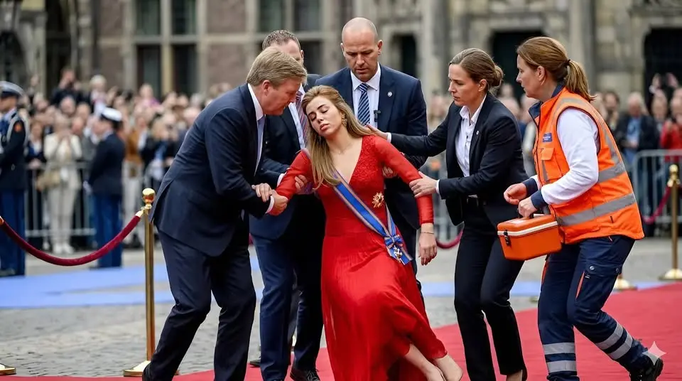 Cover Image for NIEUW 10 MINUTEN GELEDEN🚨 Paniek breekt uit in de volle Tweede Kamer nadat prinses Alexia plotseling in elkaar zakte midden in een felle toespraak over de politieke crisis die Nederland op de rand van de afgrond brengt. Beveiligings- en medisch personeel snelde haar te hulp, terwijl andere parlementsleden toekeken in een gespannen, benauwende sfeer. De laatste informatie onthult de immense machtsdruk en de zware onderliggende rivaliteiten die op haar schouders rusten, juist op het moment dat ze officieel de uitdagende rol van troonopvolger heeft aanvaard.