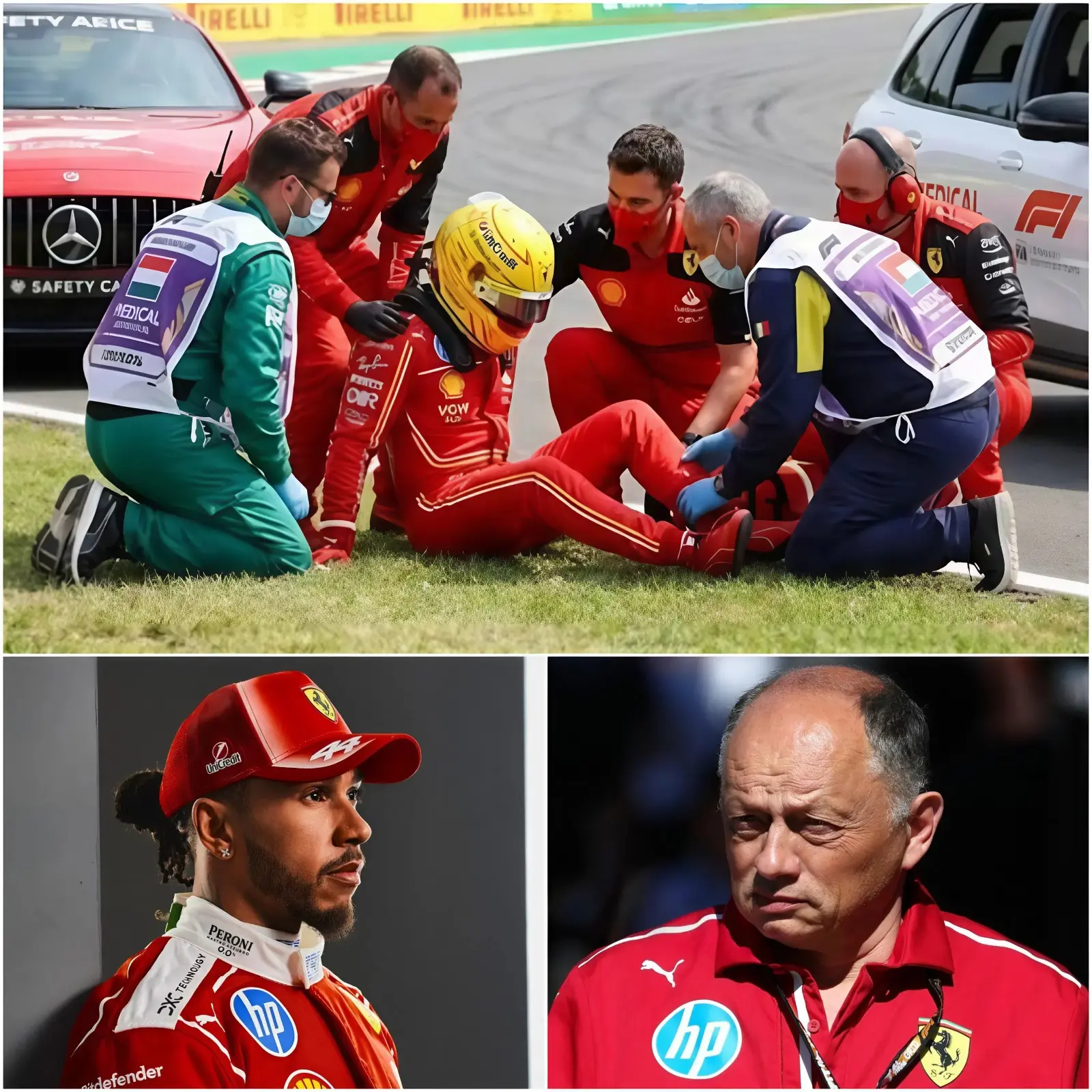 Cover Image for 🚨AGGIORNAMENTO URGENTE: Lewis Hamilton è improvvisamente svenuto durante un evento pubblico a Londra, causando shock tra la folla. È stato trasportato d’urgenza in ospedale, è in condizioni stabili ed è sotto osservazione medica. Tutti gli impegni pubblici sono stati sospesi mentre i fan di tutto il mondo gli inviano il loro sostegno. 💙