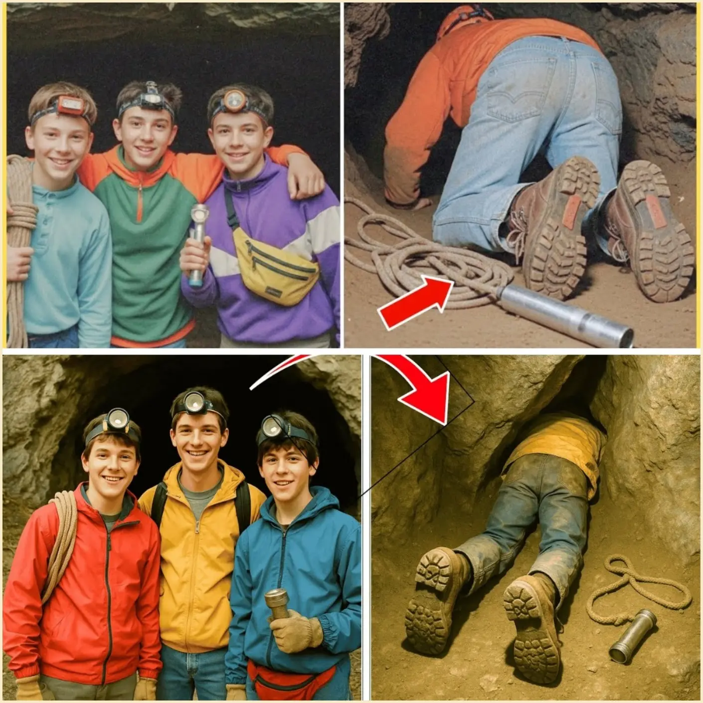 Cover Image for Tresة أطفال اختفوا في عام 1992 أثناء استكشافهم كهفًا؛ بعد شهر واحد، لم يصدق أحد ما ظهر…