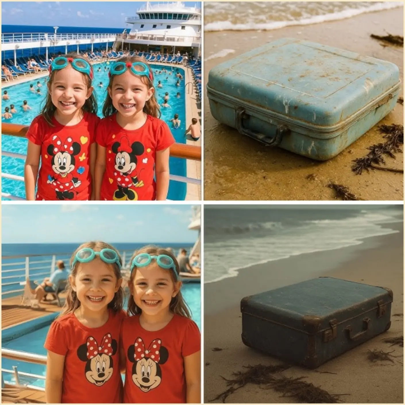 Cover Image for توأمان اختفيا في رحلة بحرية؛ بعد عشرة أشهر، ظهرت حقيبة على الشاطئ…