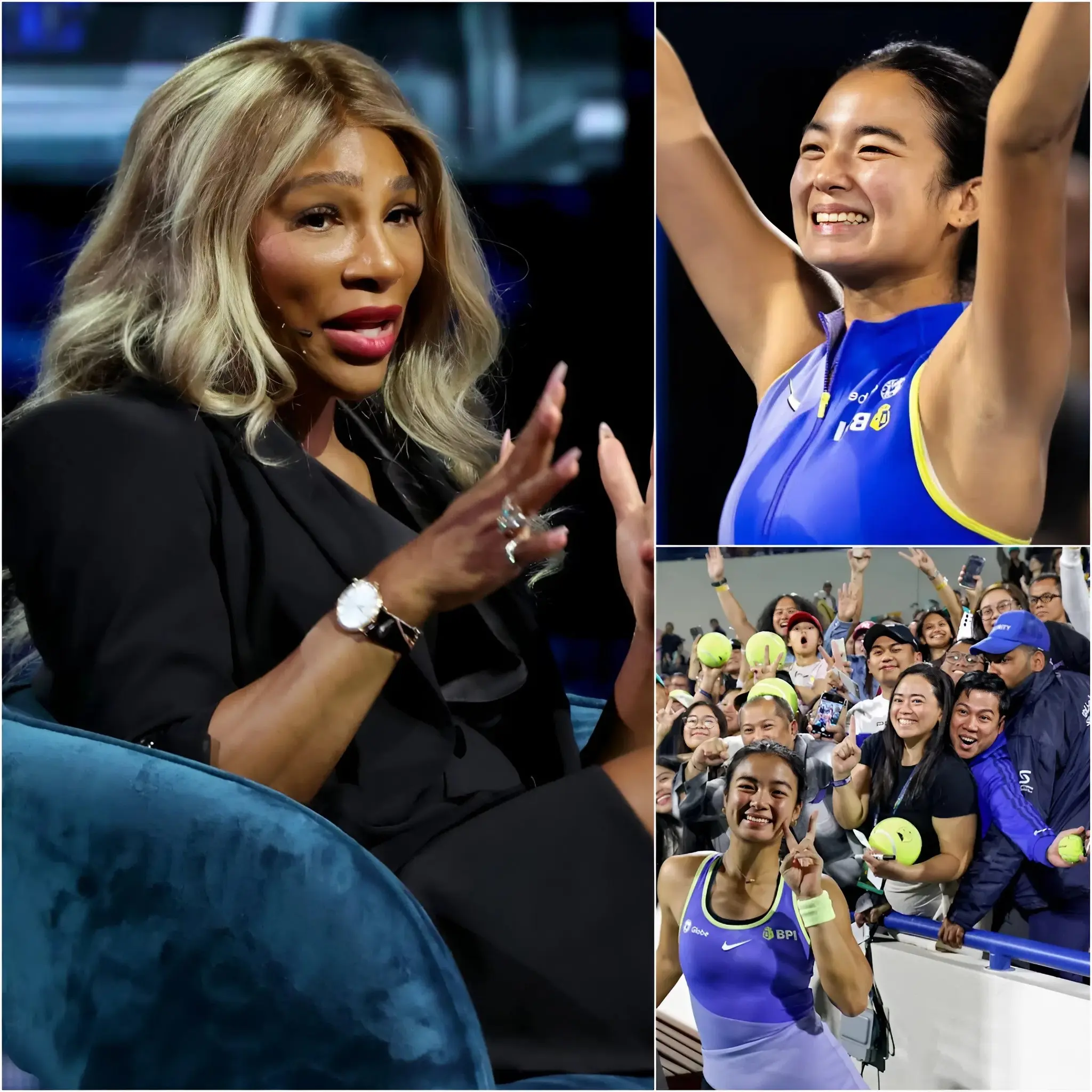 Cover Image for “The value of a champion lies not in their words, but in the sweat they shed.” Serena Williams spoke out just before the Indian Wells Masters, referring to Alex Eala’s growing popularity. Serena was surprised by the immense popularity and support Alex received from fans after witnessing her performances in recent tournaments. She cautioned that fame, if accompanied by exploitation or temptation, can negatively impact both the athlete and the integrity of the sport itself. Deeply moved by the concern and sincere words from one of the greatest legends of women’s tennis, Alex responded quickly and sincerely. Serena was surprised and impressed by the mindset of a young woman who is only 21 years old.