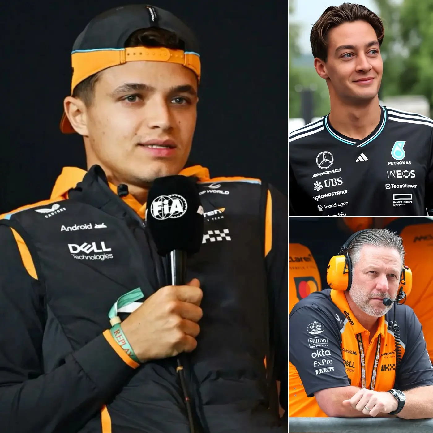 Cover Image for F1 NEWS🚨Lando Norris issued an ultimatum to McLaren: If they don’t sign George Russell and fire Oscar Piastri, he will leave the team next season. He also demanded that the McLaren CEO make a decision immediately👇