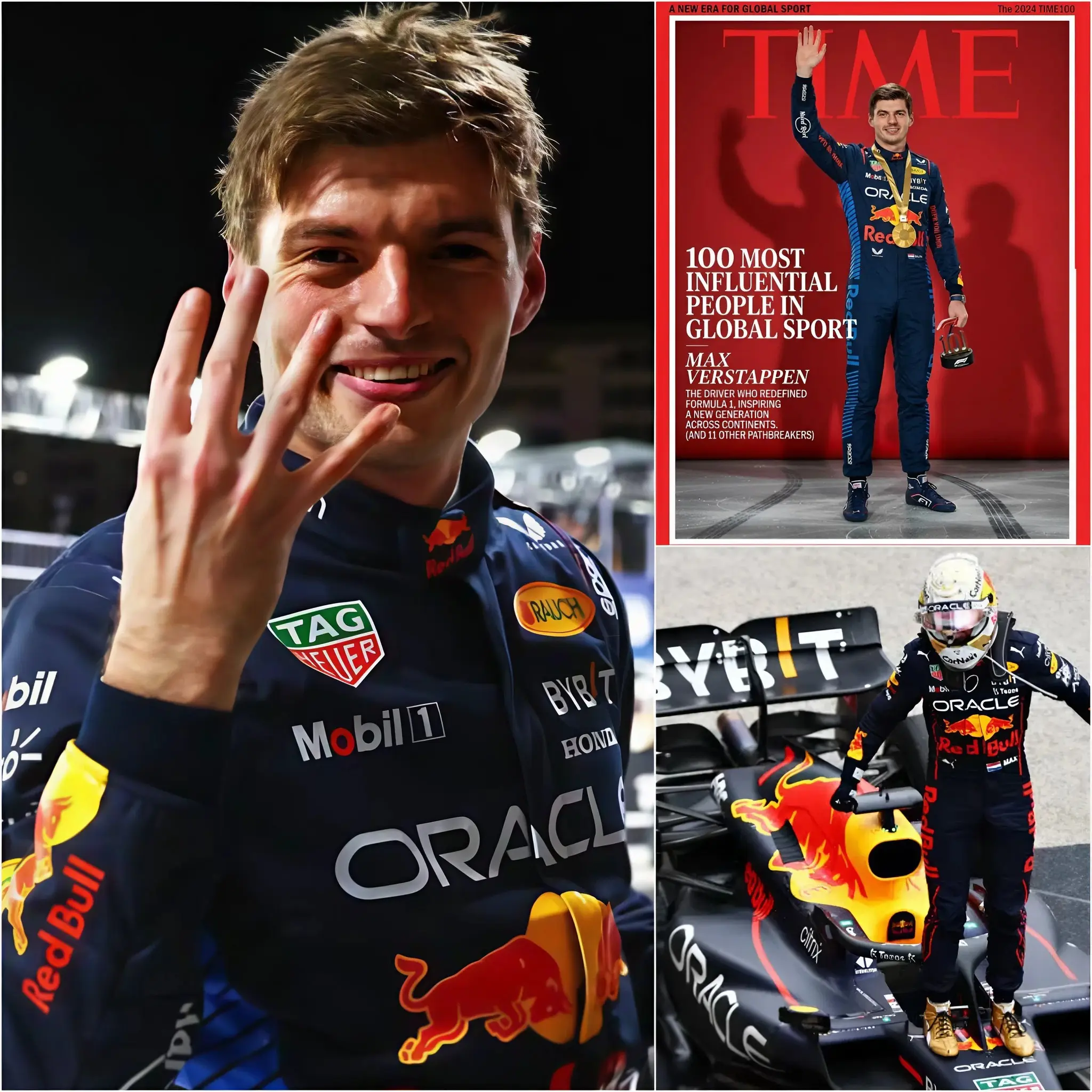Cover Image for 🚨 CONFIRMED: Formula 1 superstar Max Verstappen has officially been named one of TIME magazine’s 100 most influential people in world sport. With dominant performances in Formula 1, multiple world titles, and a rapidly growing global fan base, Verstappen has undoubtedly enjoyed an exceptional tenure. From historic victories to inspiring a new generation of race fans and drivers, his influence now extends far beyond the race track… WATCH THE DETAILS 👇
