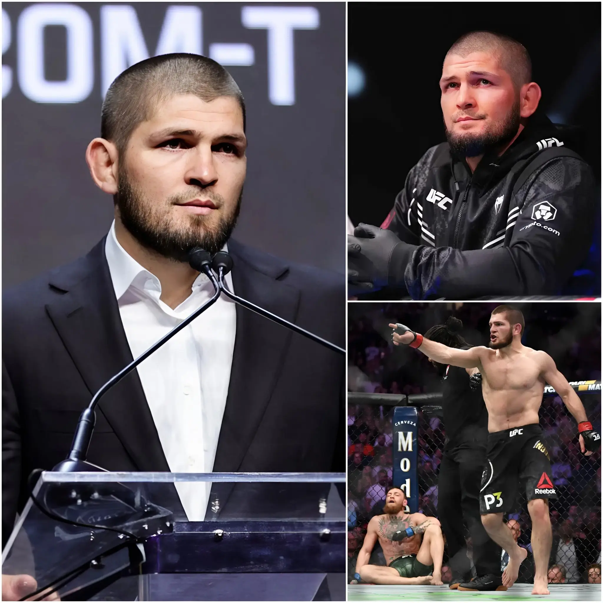 Cover Image for 😢 “¡UNA COSA REALMENTE PREOCUPANTE!” – Khabib Nurmagomedov ha revelado públicamente por primera vez el lado oscuro de la vida como luchador de talla mundial. La leyenda rusa de la MMA expuso las aterradoras realidades ocultas tras la deslumbrante atención: la presión sofocante de las enormes expectativas, largas y solitarias noches de insomnio en medio de agotadores campos de entrenamiento y brutales calendarios de combate, y lágrimas silenciosas mientras el mundo solo ve su aura de invicto dentro del octágono. Esta impactante confesión ha dejado a millones de fans sin palabras, antes de convertirse en una oleada de profunda empatía por la dura realidad que el “Águila de Daguestán” ha enfrentado tras la gloria.